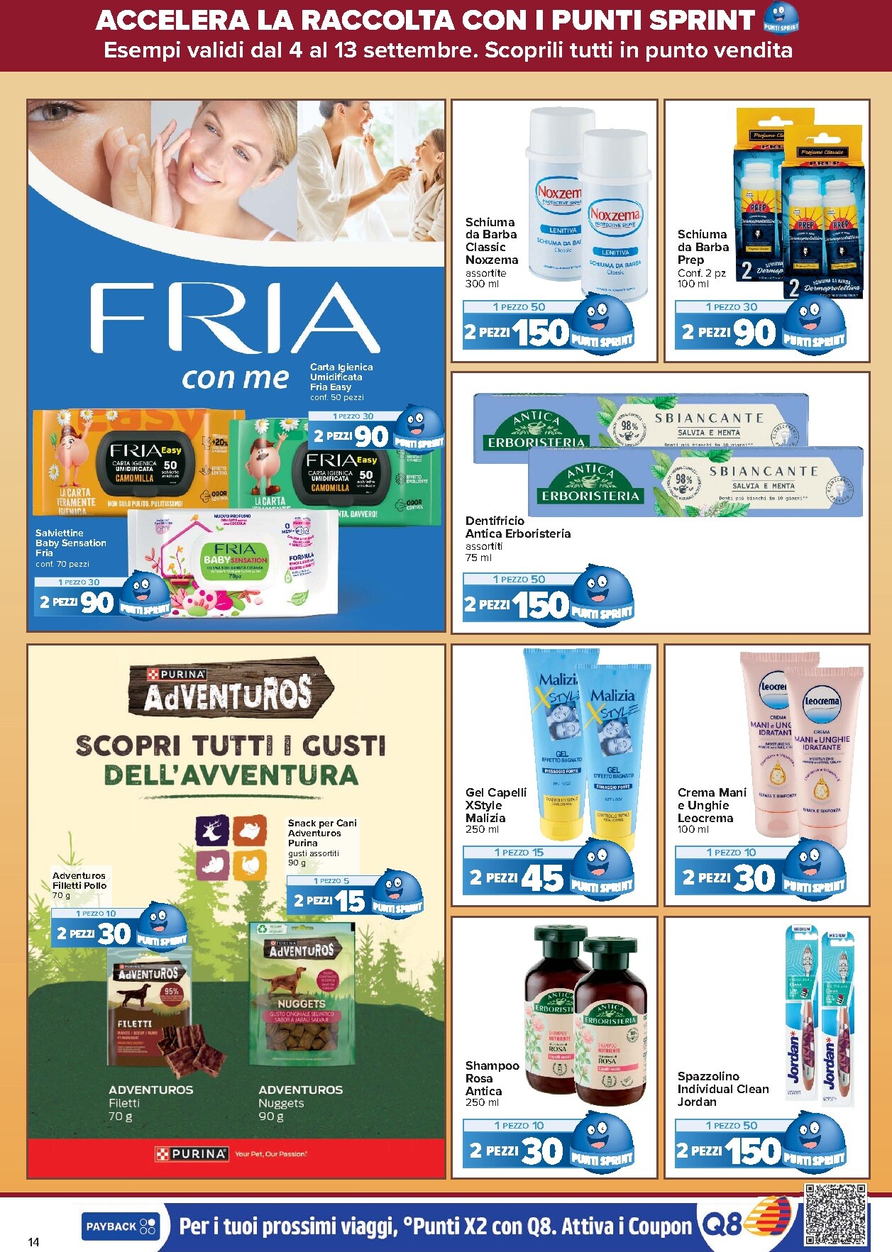 carrefour - Volantino Carrefour - Punti Sprint Payback per la prossima settimana dal venerdì 04/09/2026 al domenica 13/09/2026 - page: 14