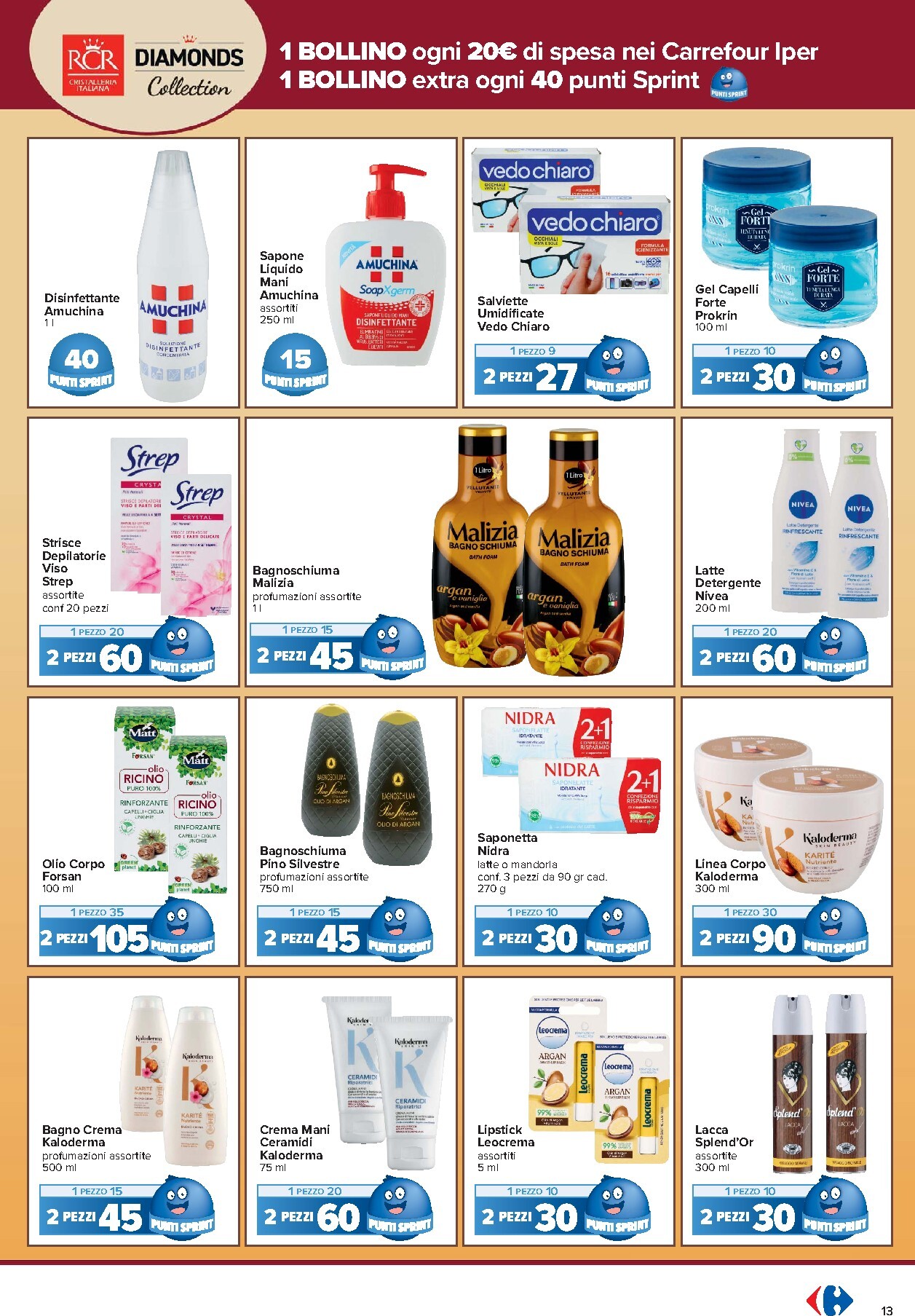 carrefour - Volantino Carrefour - Punti Sprint Payback per la prossima settimana dal venerdì 04/09/2026 al domenica 13/09/2026 - page: 13