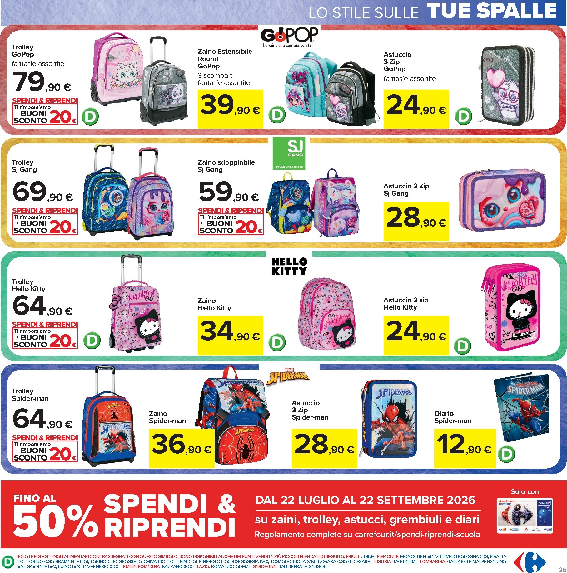 carrefour - Volantino Carrefour per la prossima settimana dal venerdì 04/09/2026 al domenica 13/09/2026 - page: 35
