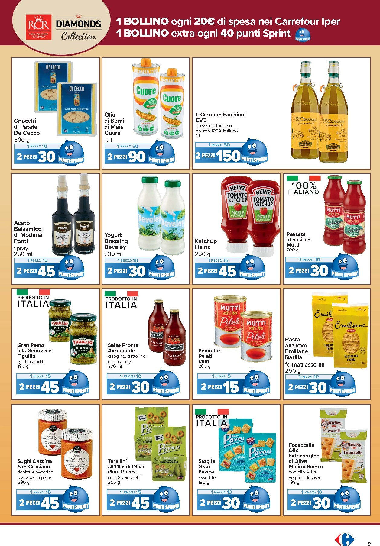 carrefour - Volantino Carrefour - Punti Sprint Payback per la prossima settimana dal martedì 15/09/2026 al lunedì 28/09/2026 - page: 9