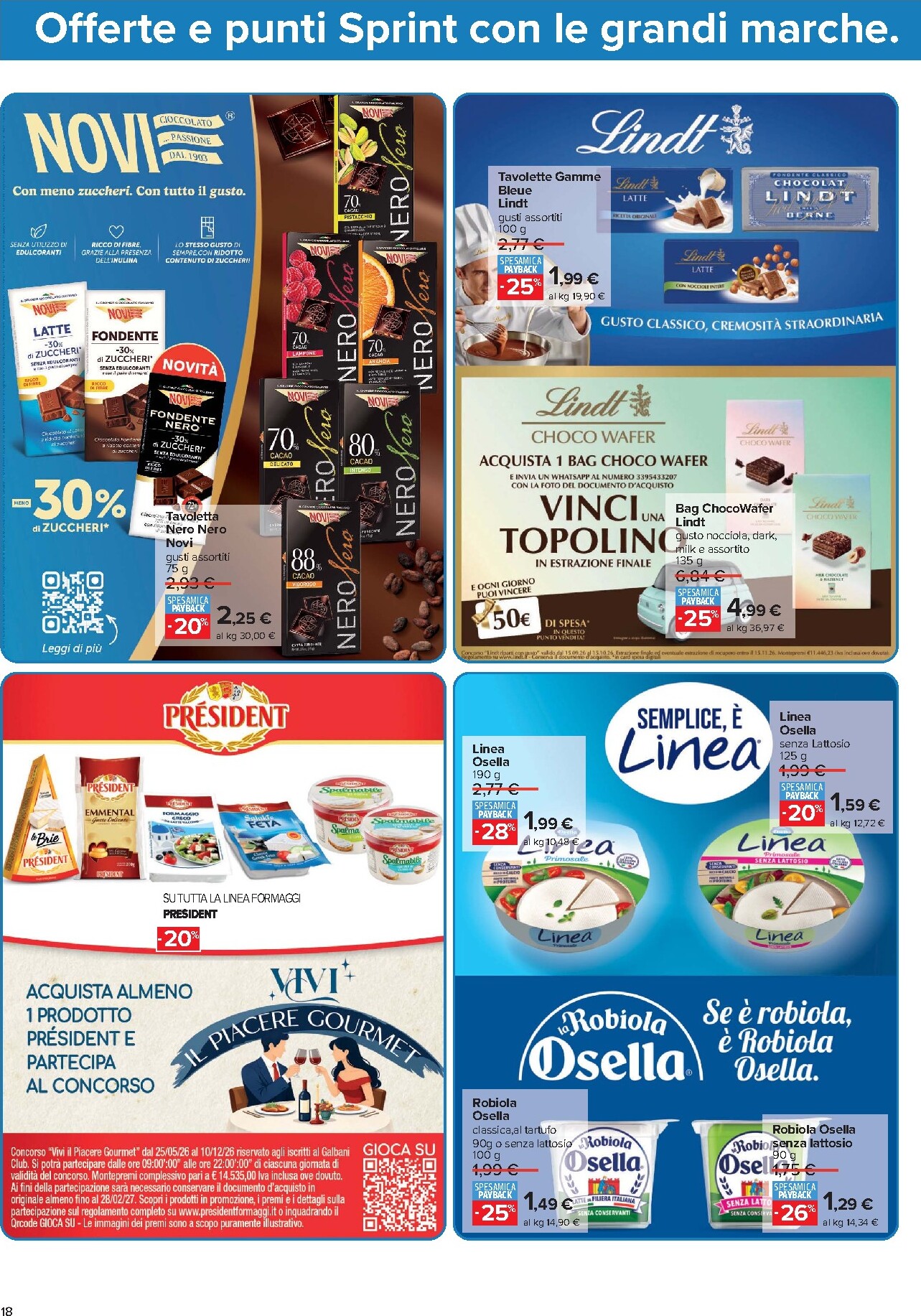 carrefour - Volantino Carrefour - Punti Sprint Payback per la prossima settimana dal martedì 15/09/2026 al lunedì 28/09/2026 - page: 18