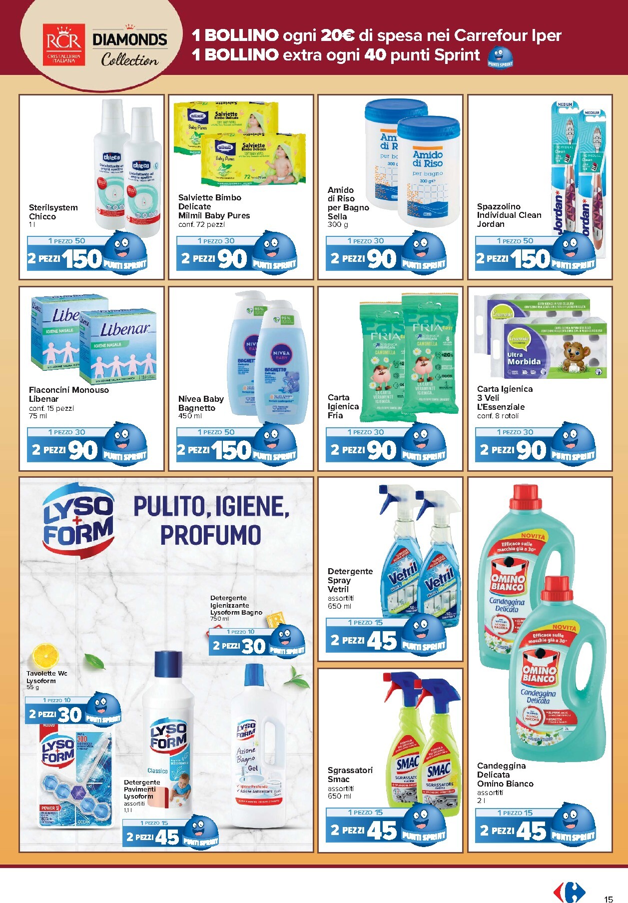 carrefour - Volantino Carrefour - Punti Sprint Payback per la prossima settimana dal martedì 15/09/2026 al lunedì 28/09/2026 - page: 15