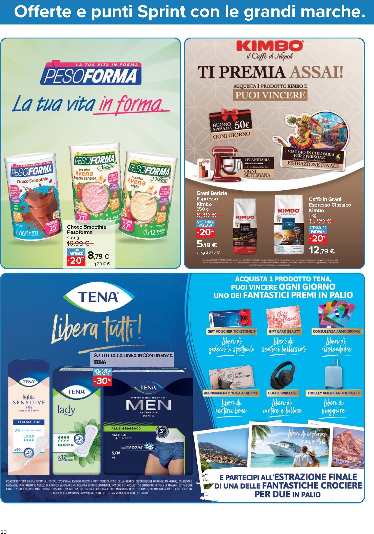 carrefour - Volantino Carrefour - Punti Sprint Payback per la prossima settimana dal martedì 15/09/2026 al lunedì 28/09/2026 - page: 20