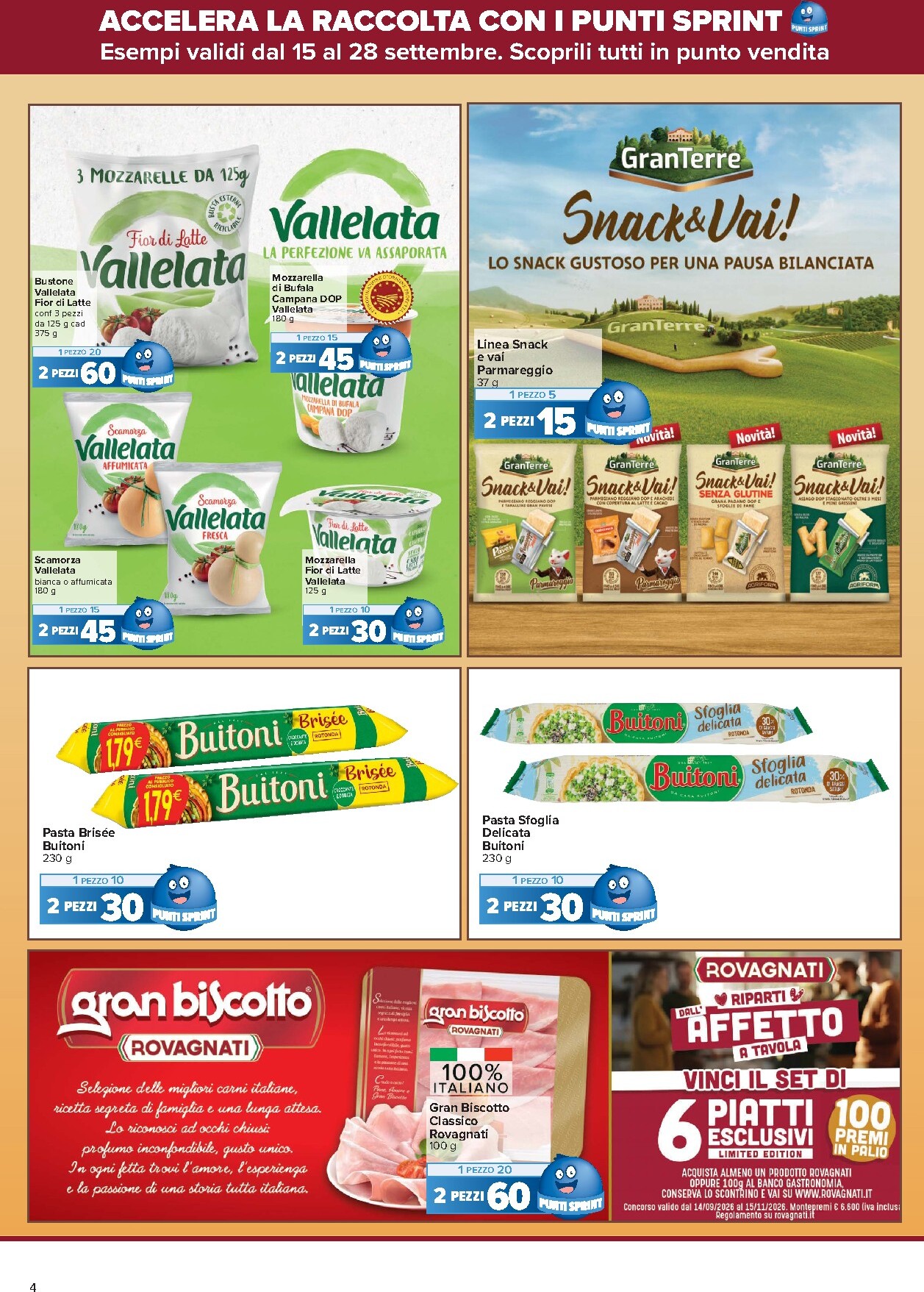 carrefour - Volantino Carrefour - Punti Sprint Payback per la prossima settimana dal martedì 15/09/2026 al lunedì 28/09/2026 - page: 4