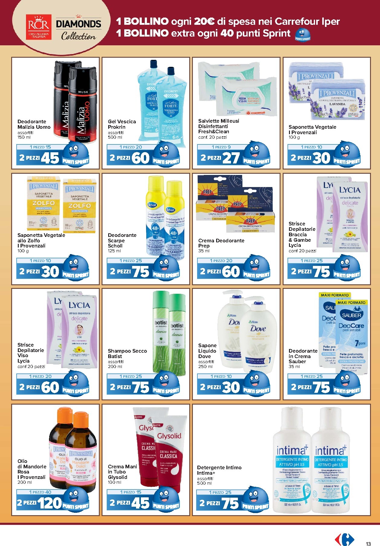 carrefour - Volantino Carrefour - Punti Sprint Payback per la prossima settimana dal martedì 15/09/2026 al lunedì 28/09/2026 - page: 13