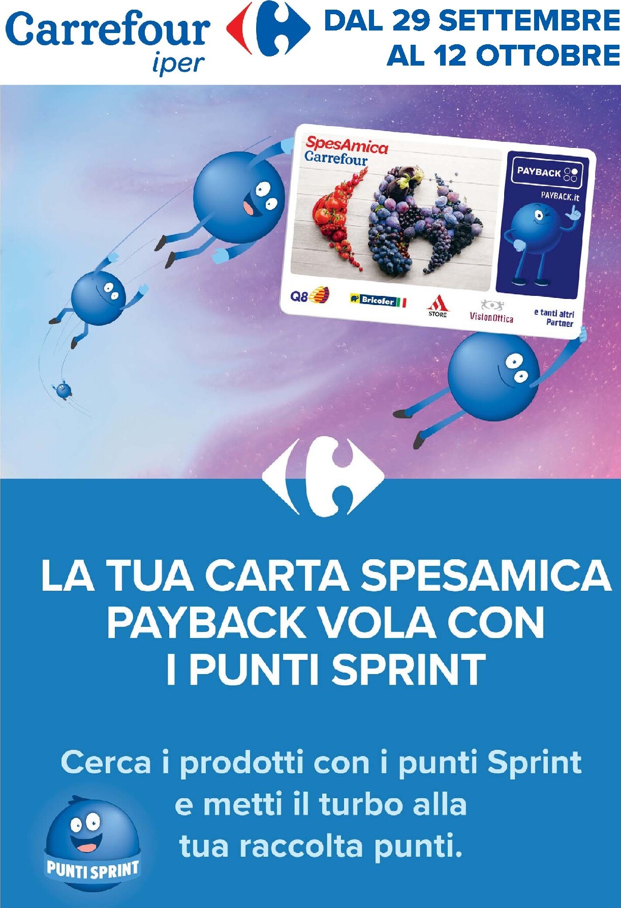 carrefour - Volantino Carrefour - Punti Sprint Payback per la prossima settimana dal martedì 29/09/2026 al lunedì 12/10/2026