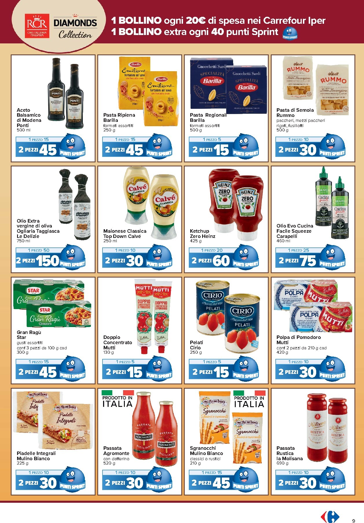 carrefour - Volantino Carrefour - Punti Sprint Payback per la prossima settimana dal martedì 29/09/2026 al lunedì 12/10/2026 - page: 9