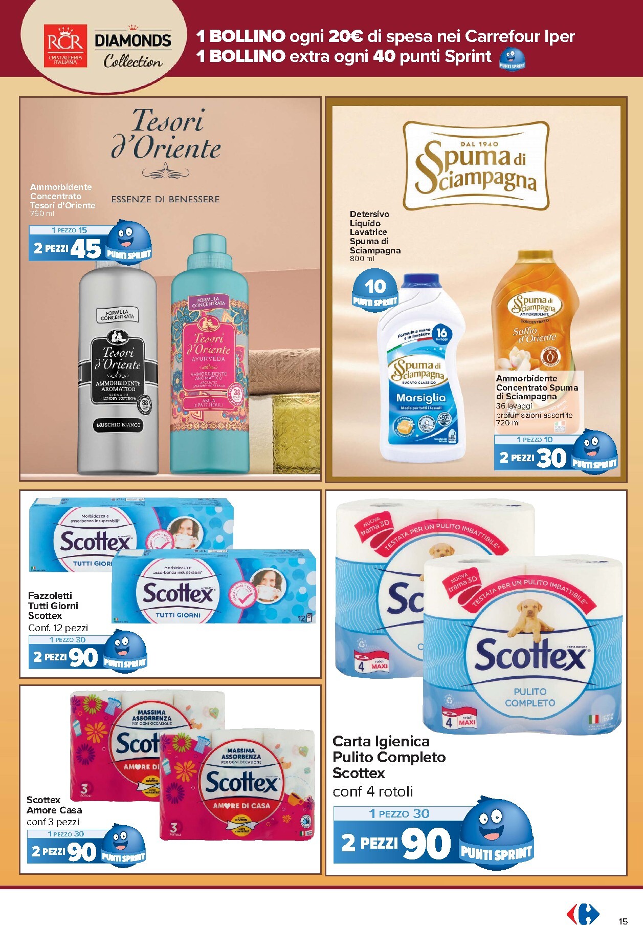 carrefour - Volantino Carrefour - Punti Sprint Payback per la prossima settimana dal martedì 29/09/2026 al lunedì 12/10/2026 - page: 15