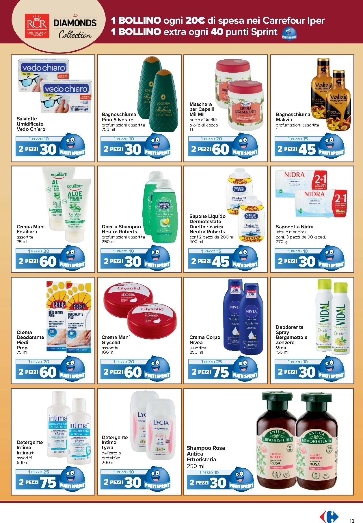 carrefour - Volantino Carrefour - Punti Sprint Payback per la prossima settimana dal martedì 29/09/2026 al lunedì 12/10/2026 - page: 13