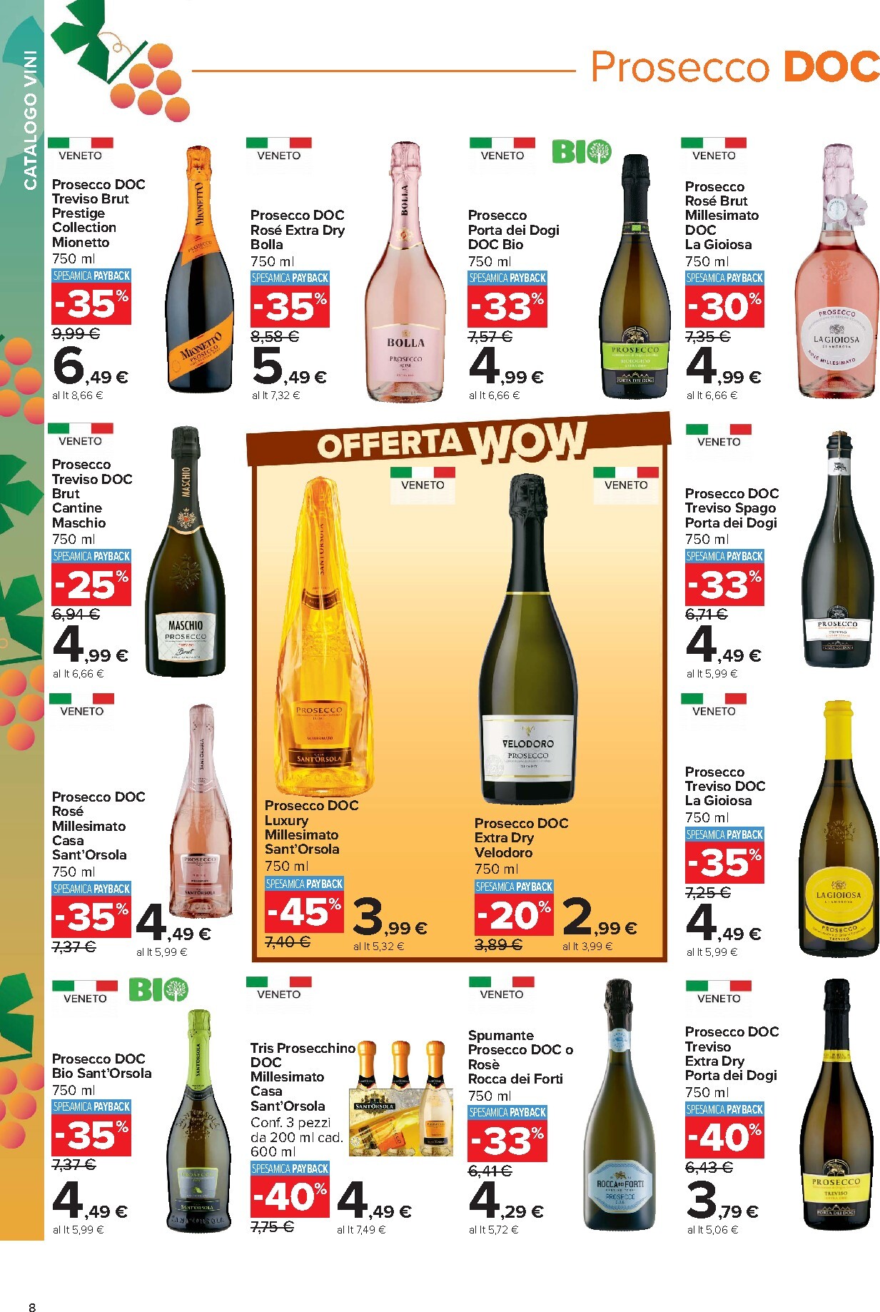 carrefour - Volantino Carrefour - Catalogo vini per la prossima settimana dal lunedì 05/10/2026 al domenica 08/11/2026 - page: 8