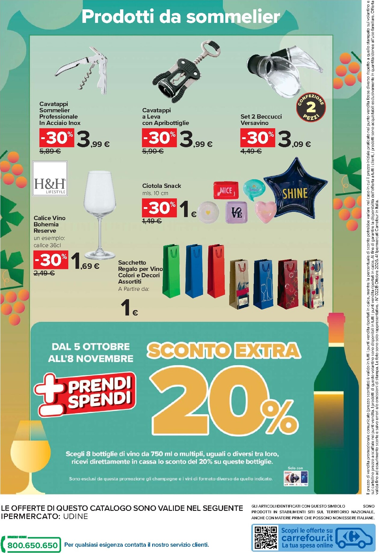 carrefour - Volantino Carrefour - Catalogo vini per la prossima settimana dal lunedì 05/10/2026 al domenica 08/11/2026 - page: 32