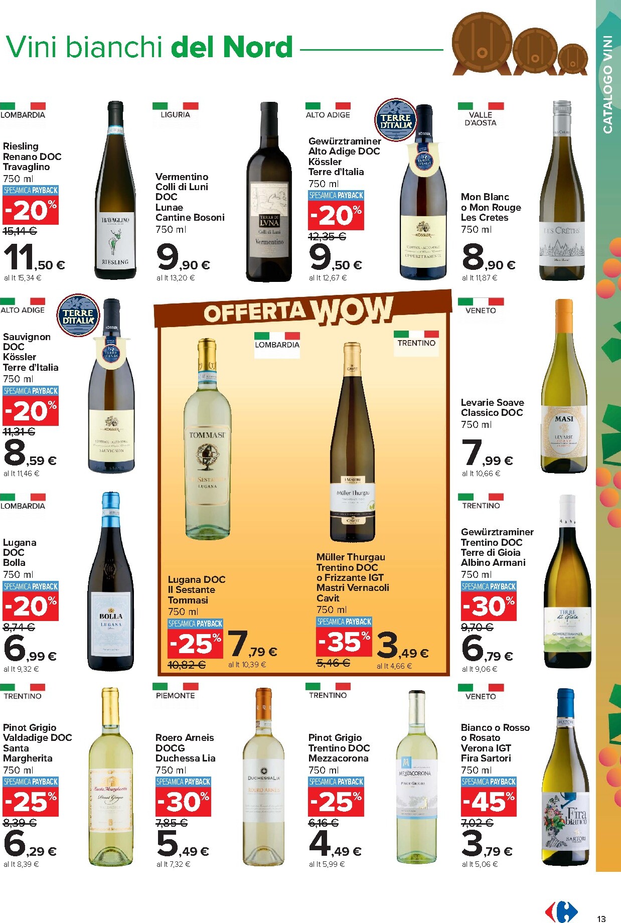 carrefour - Volantino Carrefour - Catalogo vini per la prossima settimana dal lunedì 05/10/2026 al domenica 08/11/2026 - page: 13