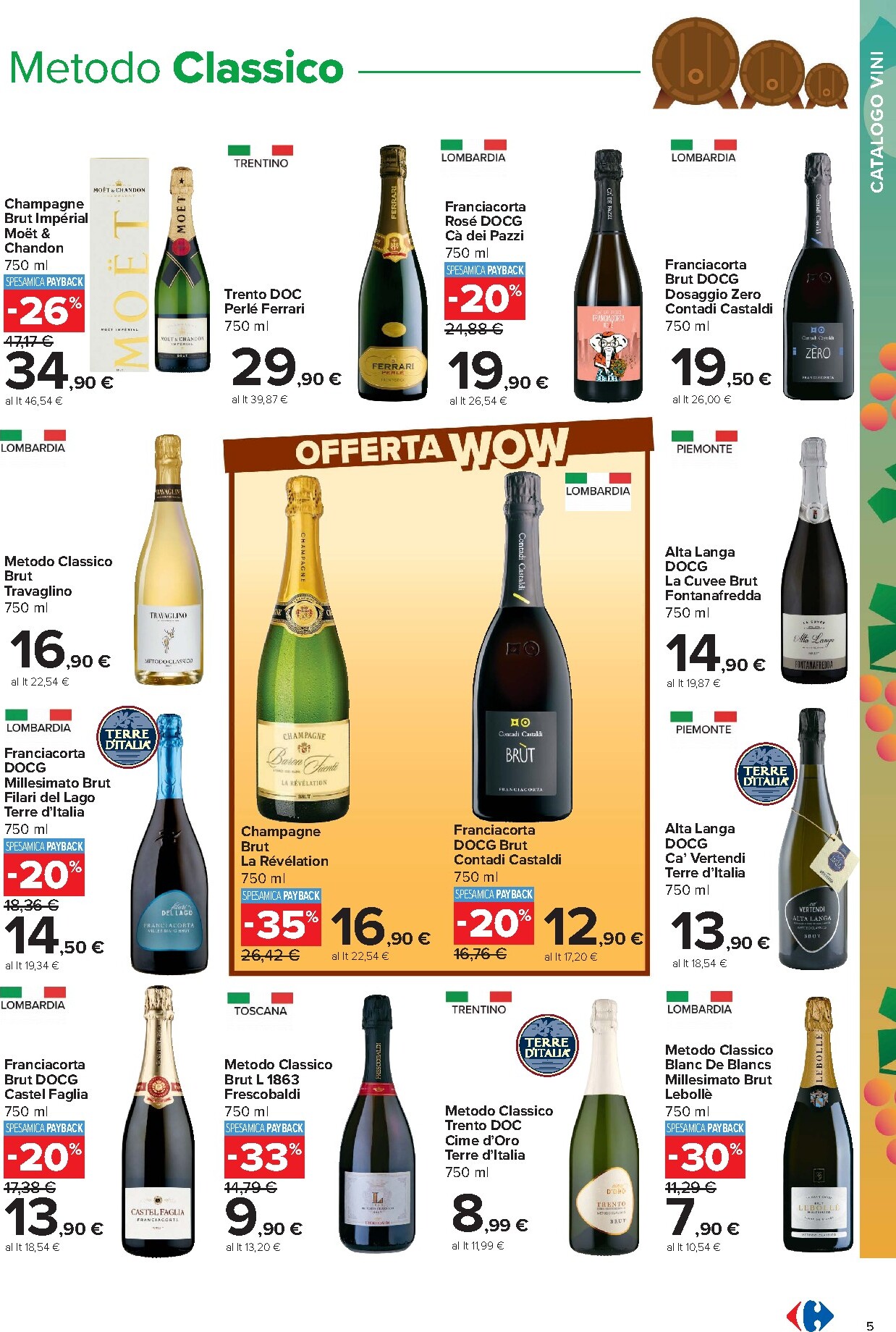 carrefour - Volantino Carrefour - Catalogo vini per la prossima settimana dal lunedì 05/10/2026 al domenica 08/11/2026 - page: 5