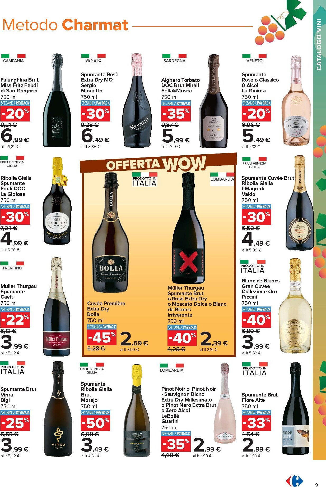 carrefour - Volantino Carrefour - Catalogo vini per la prossima settimana dal lunedì 05/10/2026 al domenica 08/11/2026 - page: 9