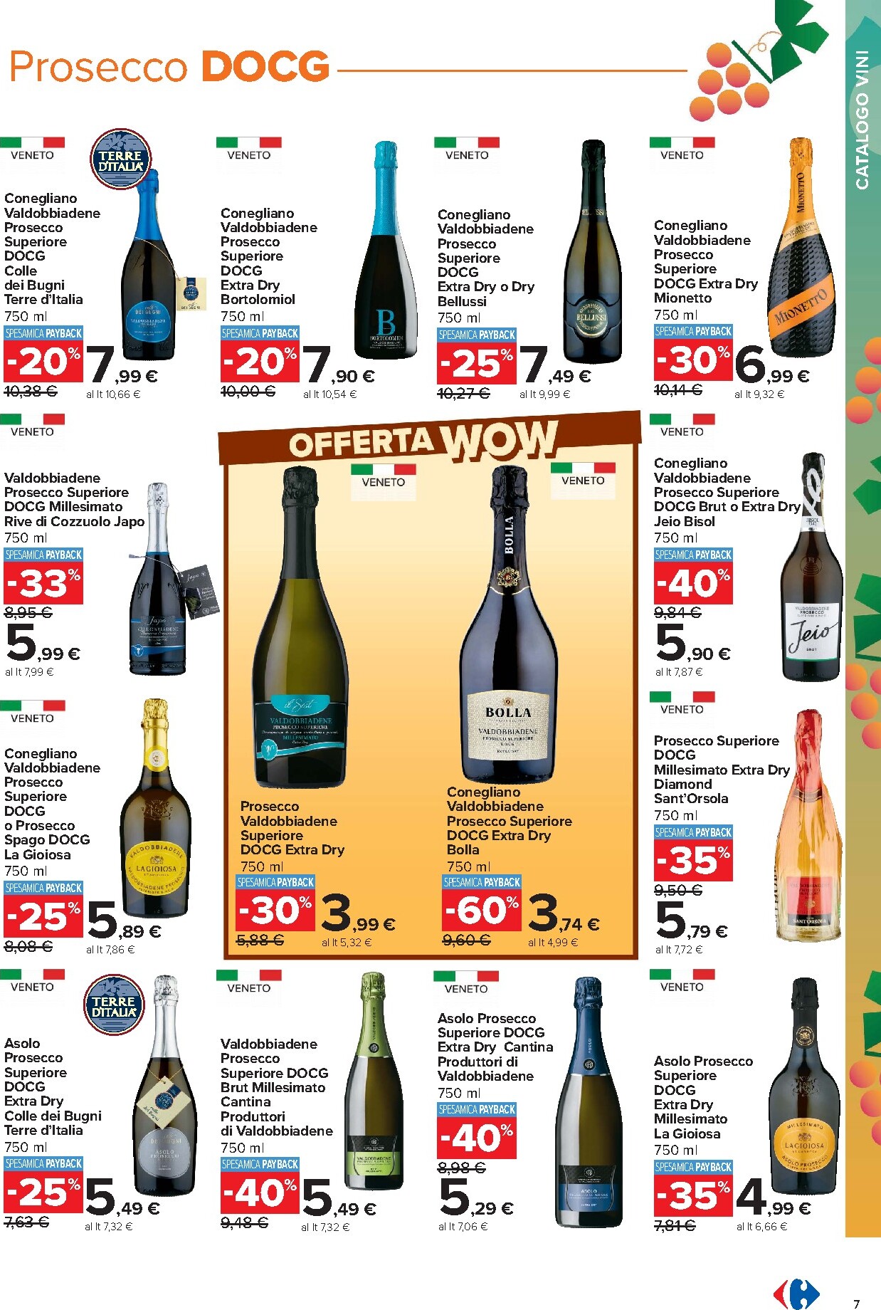 carrefour - Volantino Carrefour - Catalogo vini per la prossima settimana dal lunedì 05/10/2026 al domenica 08/11/2026 - page: 7