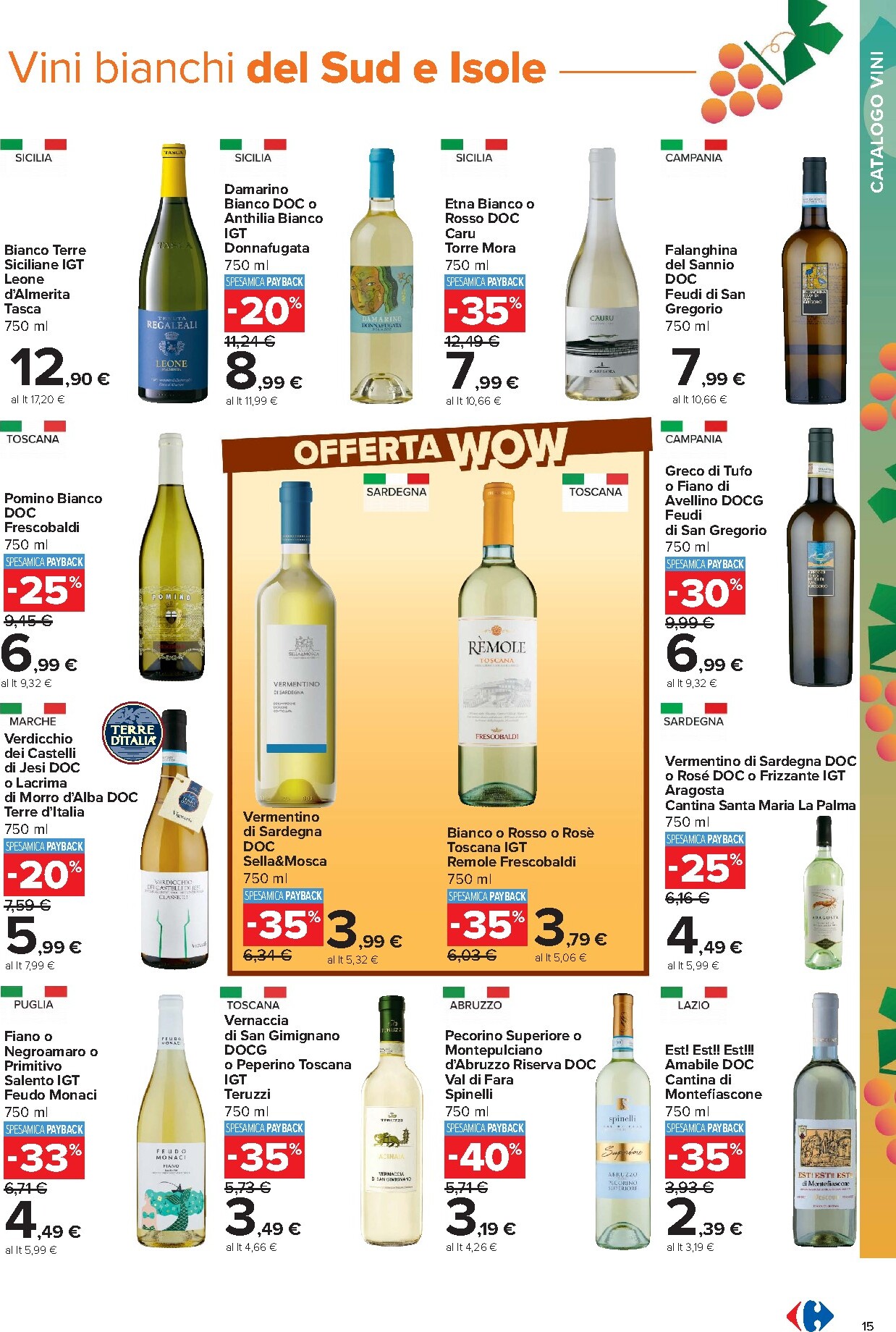 carrefour - Volantino Carrefour - Catalogo vini per la prossima settimana dal lunedì 05/10/2026 al domenica 08/11/2026 - page: 15