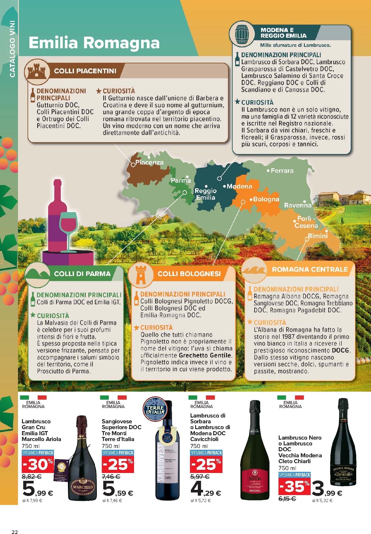 carrefour - Volantino Carrefour - Catalogo vini per la prossima settimana dal lunedì 05/10/2026 al domenica 08/11/2026 - page: 22