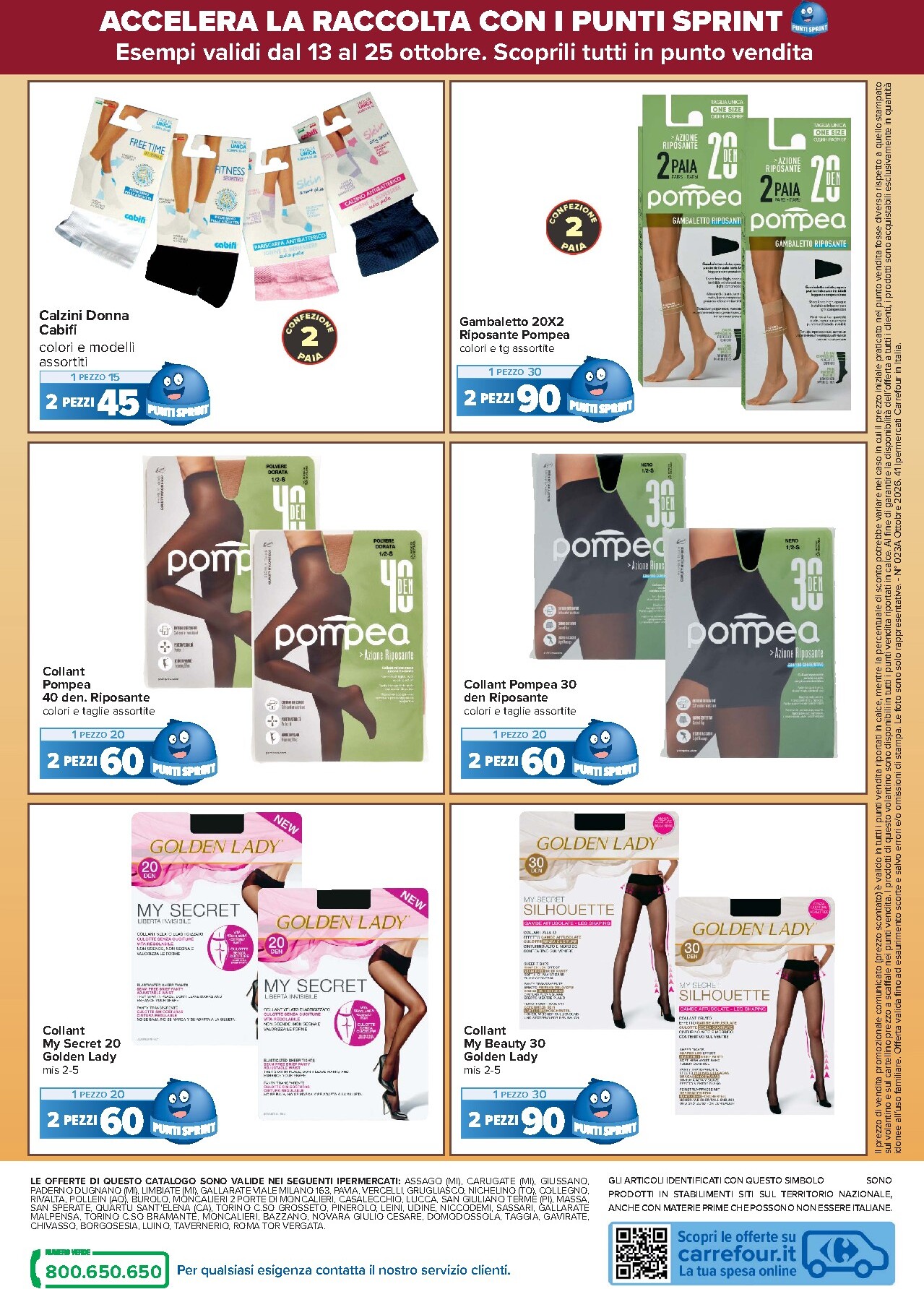 carrefour - Volantino attuale di Carrefour - Punti Sprint Payback valido dal martedì 13/10/2026 al domenica 25/10/2026 - page: 24