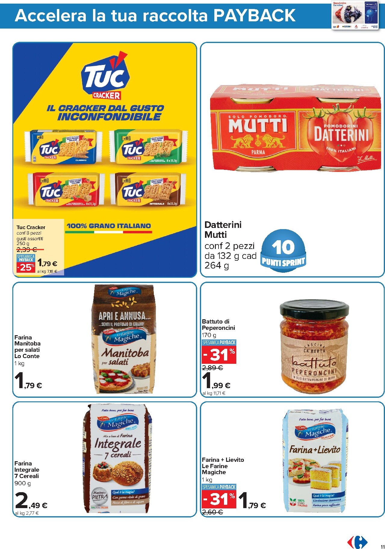carrefour - Volantino Carrefour - Punti Sprint Payback per la prossima settimana dal venerdì 23/10/2026 al giovedì 05/11/2026 - page: 11