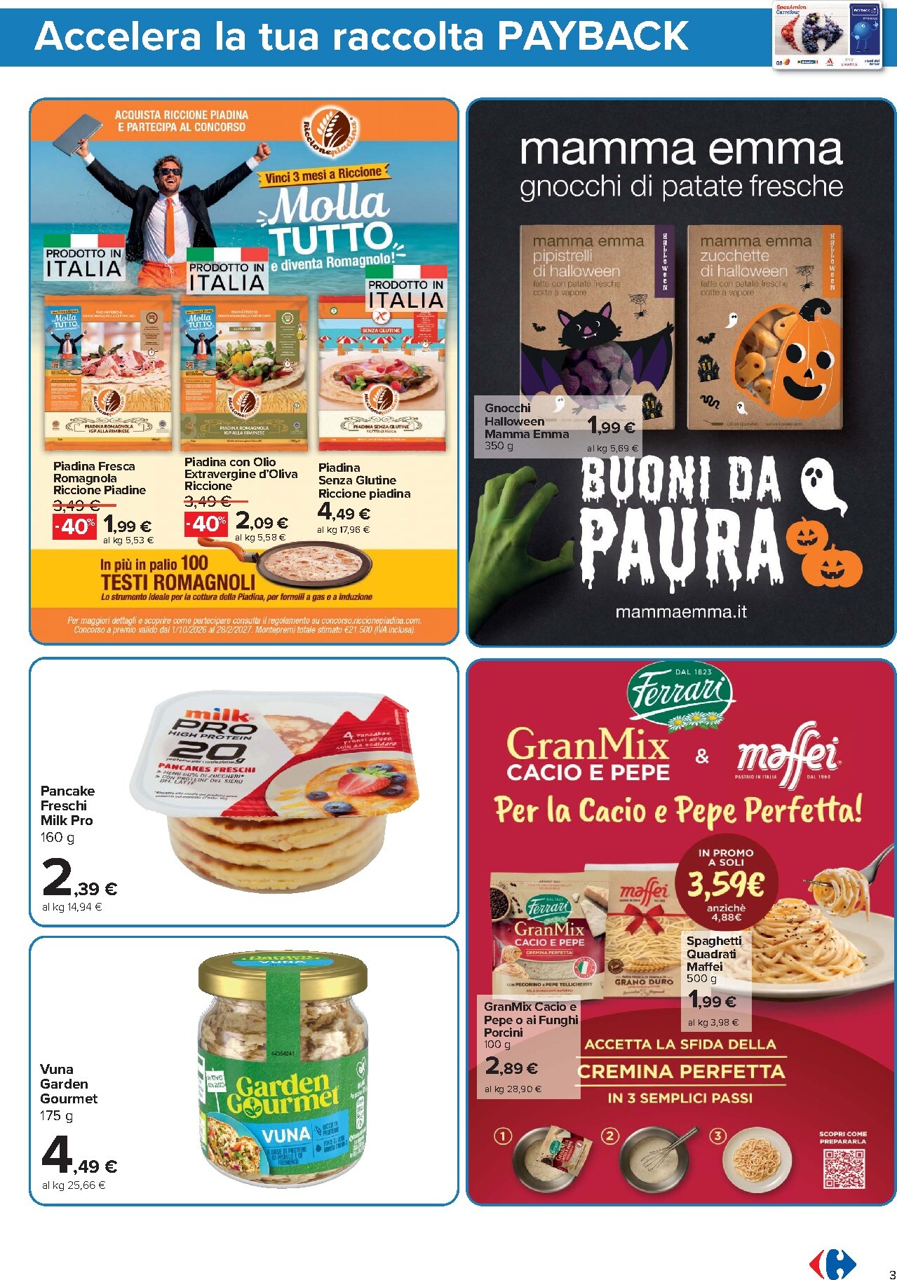 carrefour - Volantino Carrefour - Punti Sprint Payback per la prossima settimana dal venerdì 23/10/2026 al giovedì 05/11/2026 - page: 3