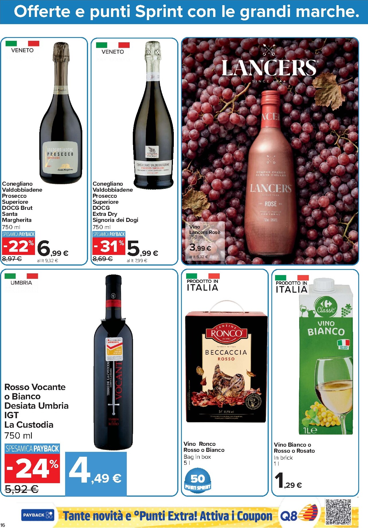 carrefour - Volantino Carrefour - Punti Sprint Payback per la prossima settimana dal venerdì 23/10/2026 al giovedì 05/11/2026 - page: 16