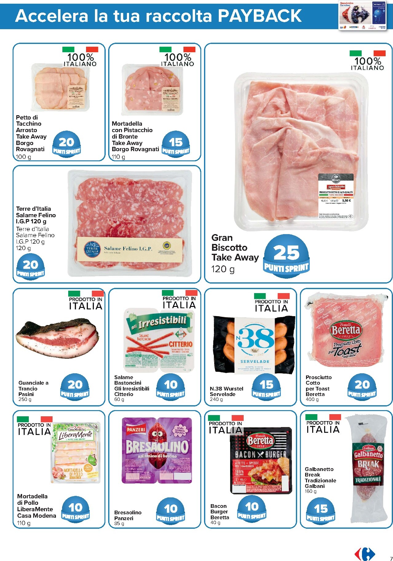carrefour - Volantino attuale di Carrefour - Punti Sprint Payback valido dal venerdì 23/10/2026 al giovedì 05/11/2026 - page: 7