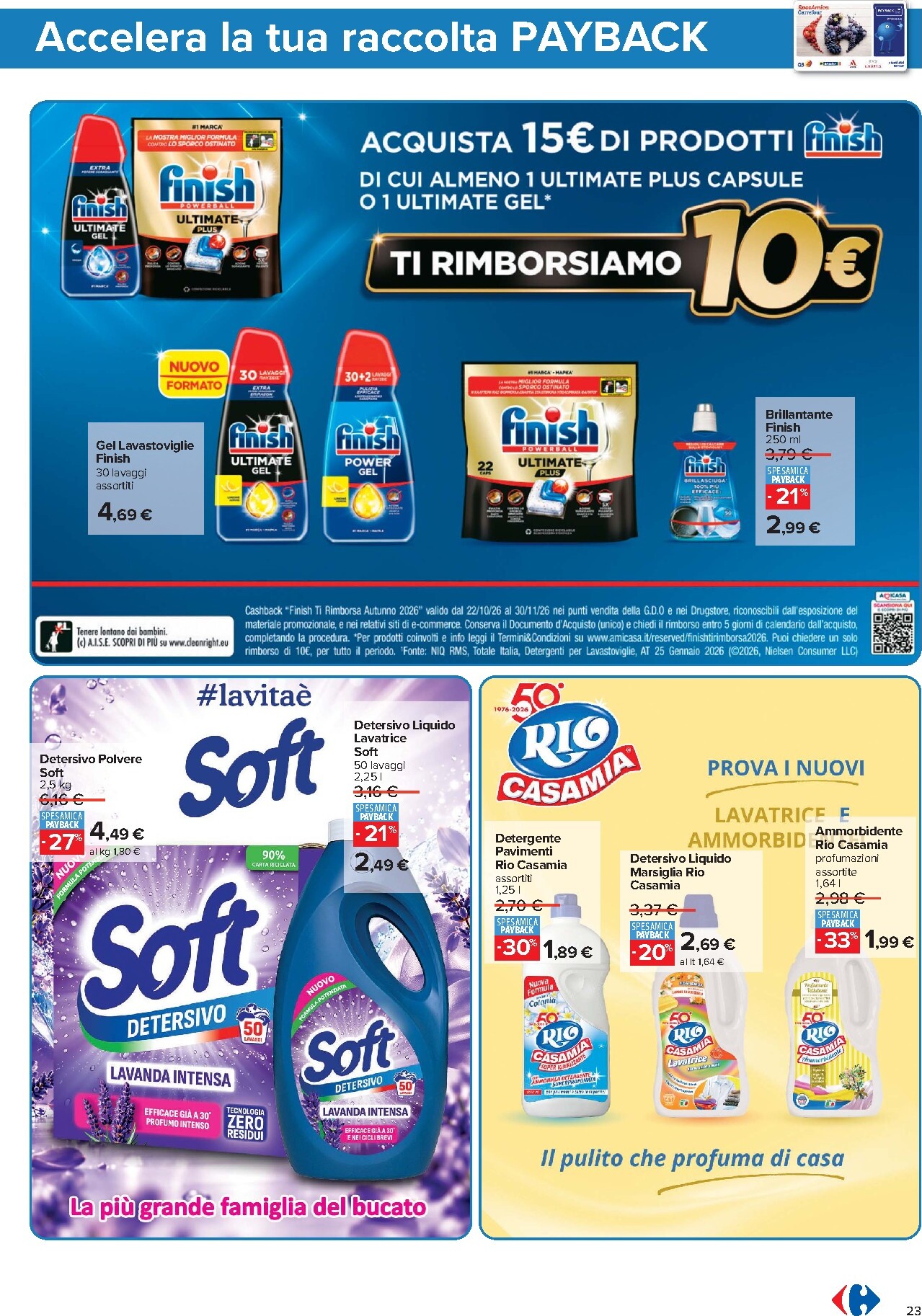 carrefour - Volantino attuale di Carrefour - Punti Sprint Payback valido dal venerdì 23/10/2026 al giovedì 05/11/2026 - page: 25