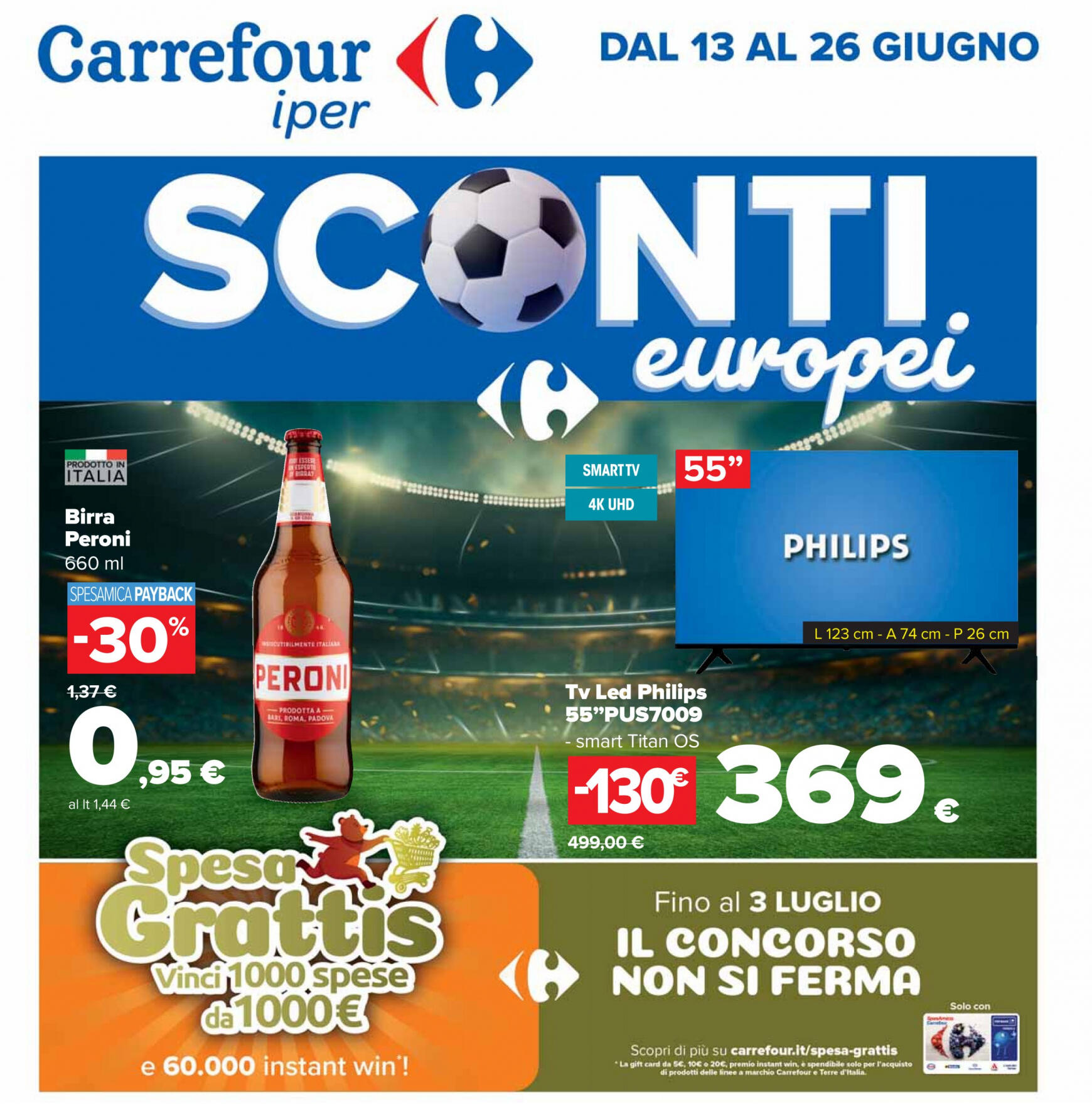 carrefour - Nuovo volantino Carrefour - Sconti europei 13.06. - 26.06. - page: 1