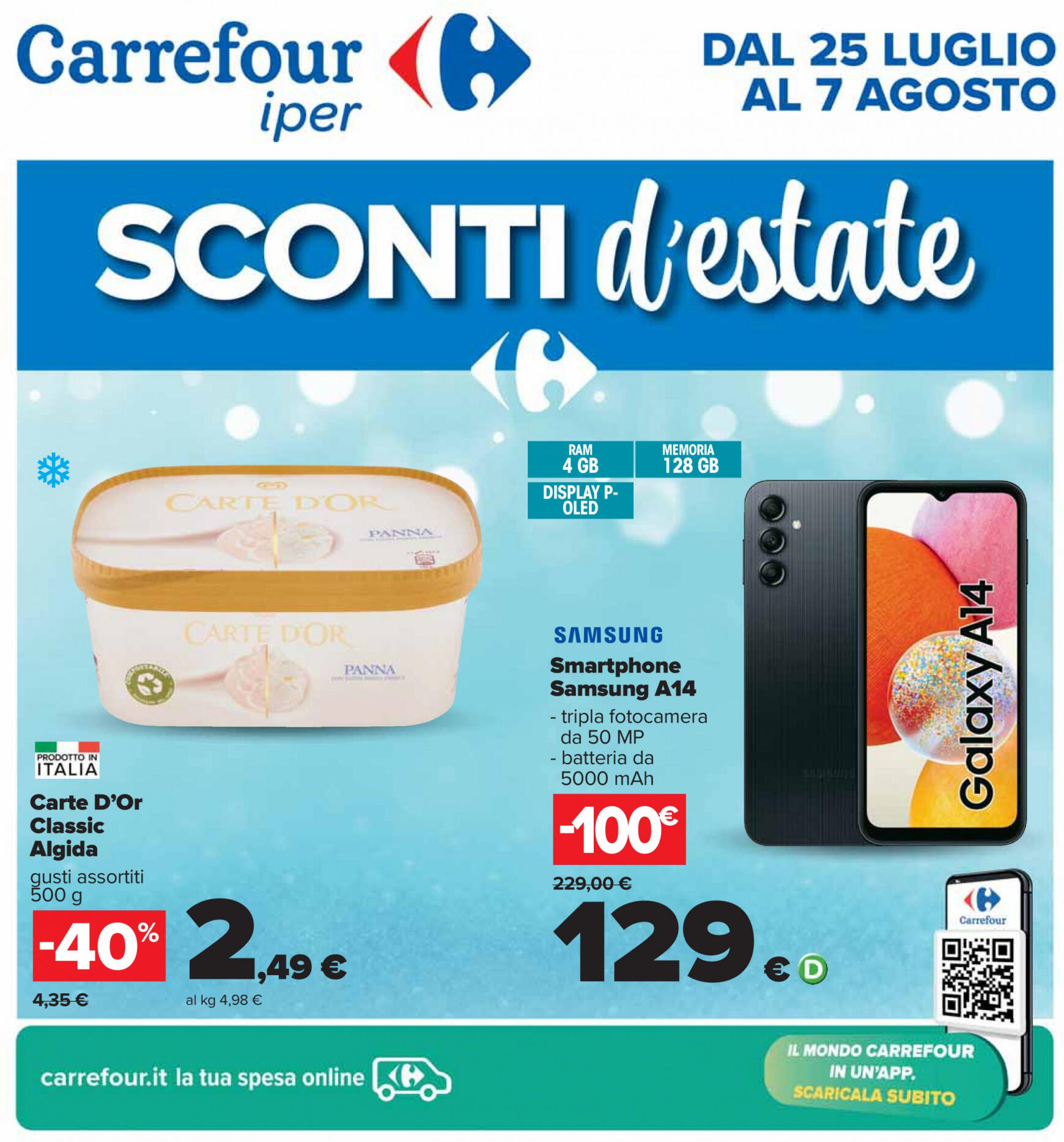 carrefour - Nuovo volantino Carrefour - Sconti d'estate 25.07. - 07.08.