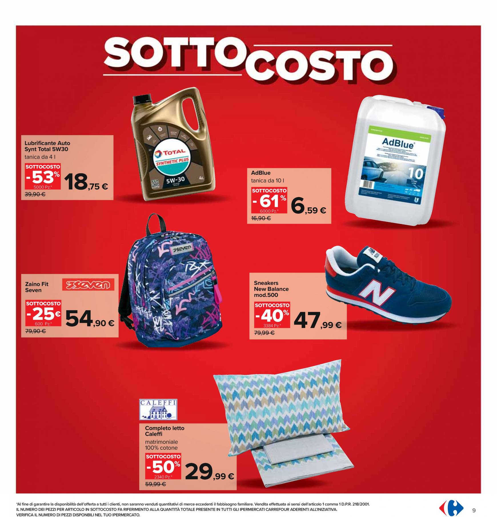 carrefour - Nuovo volantino Carrefour - Sottocosto 06.09. - 15.09. - page: 9