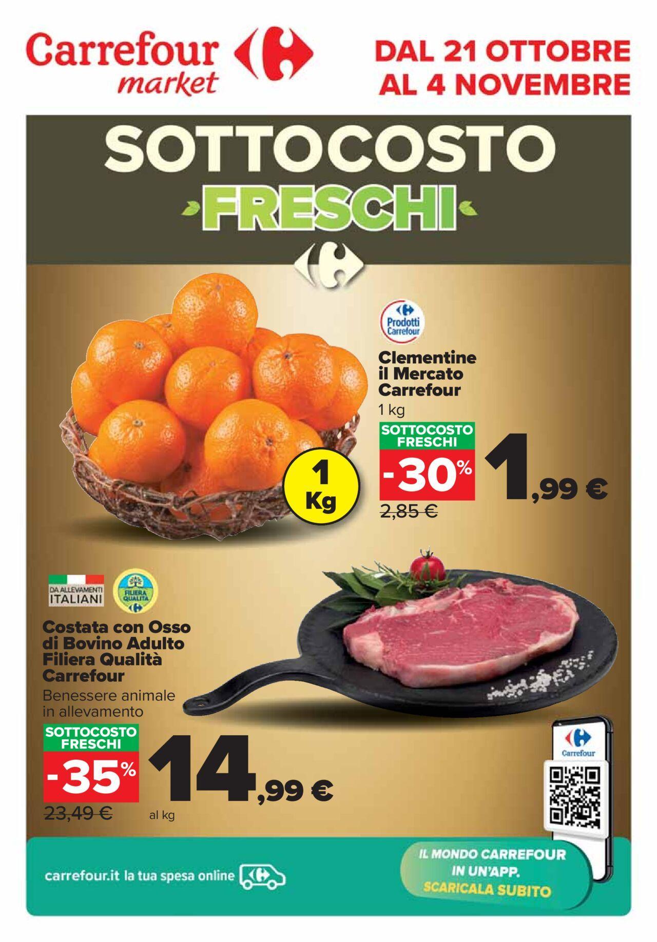 carrefour - Carrefour volantino 21/10/2024 - 04/11/2024