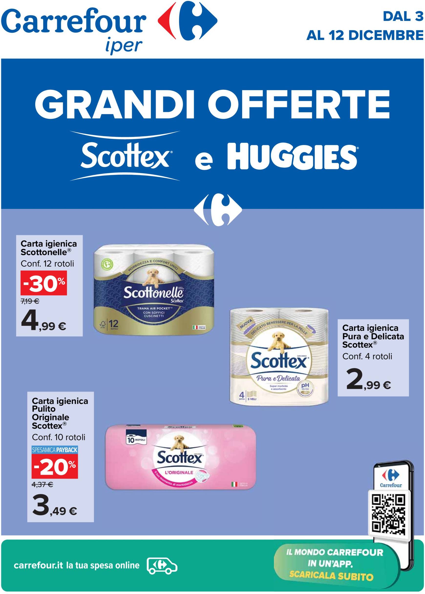 carrefour - Volantino Carrefour - Speciale grandi offerte valido dal 03/12 al 12/12