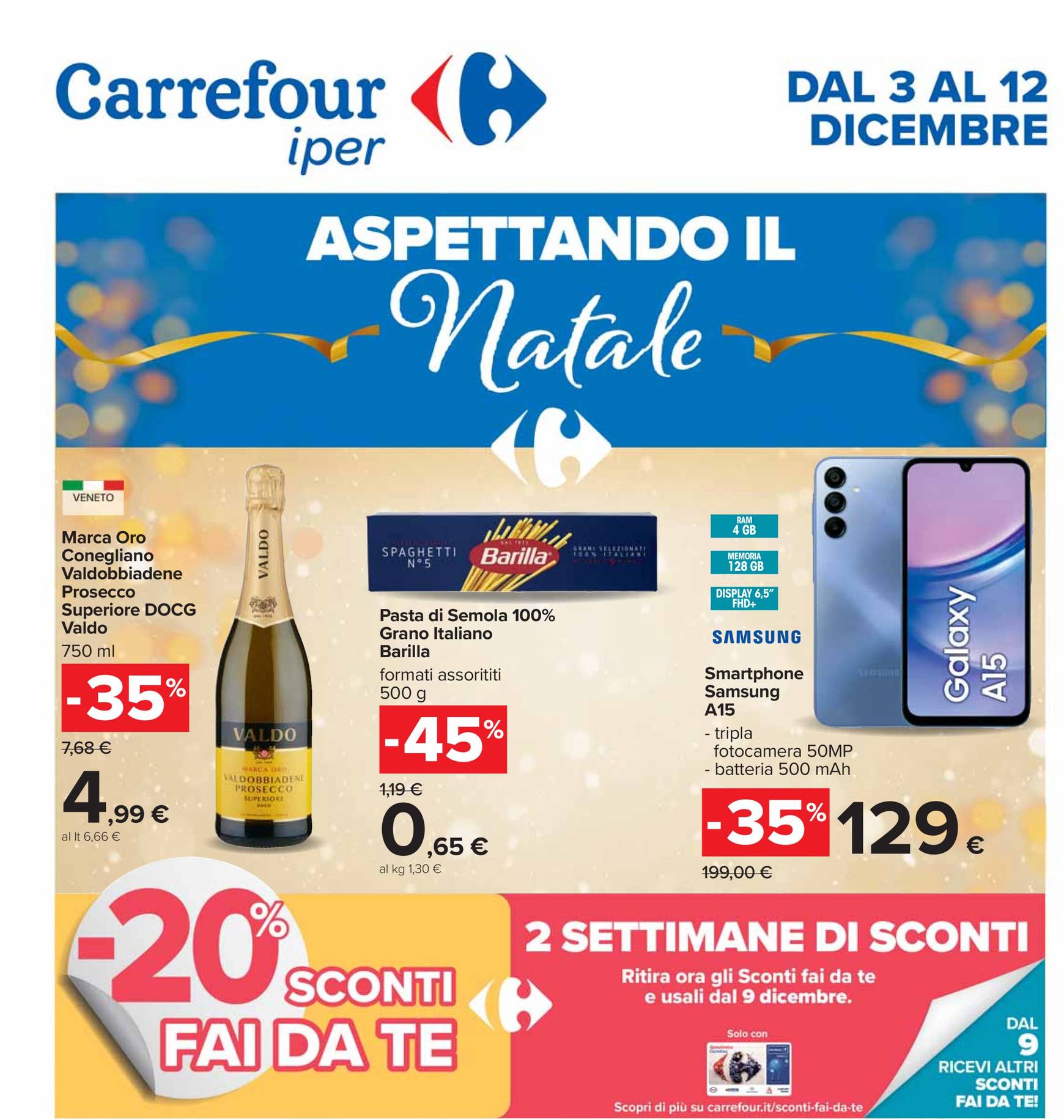 carrefour - Volantino Carrefour - Aspettando il Natale valido dal 03/12 al 12/12