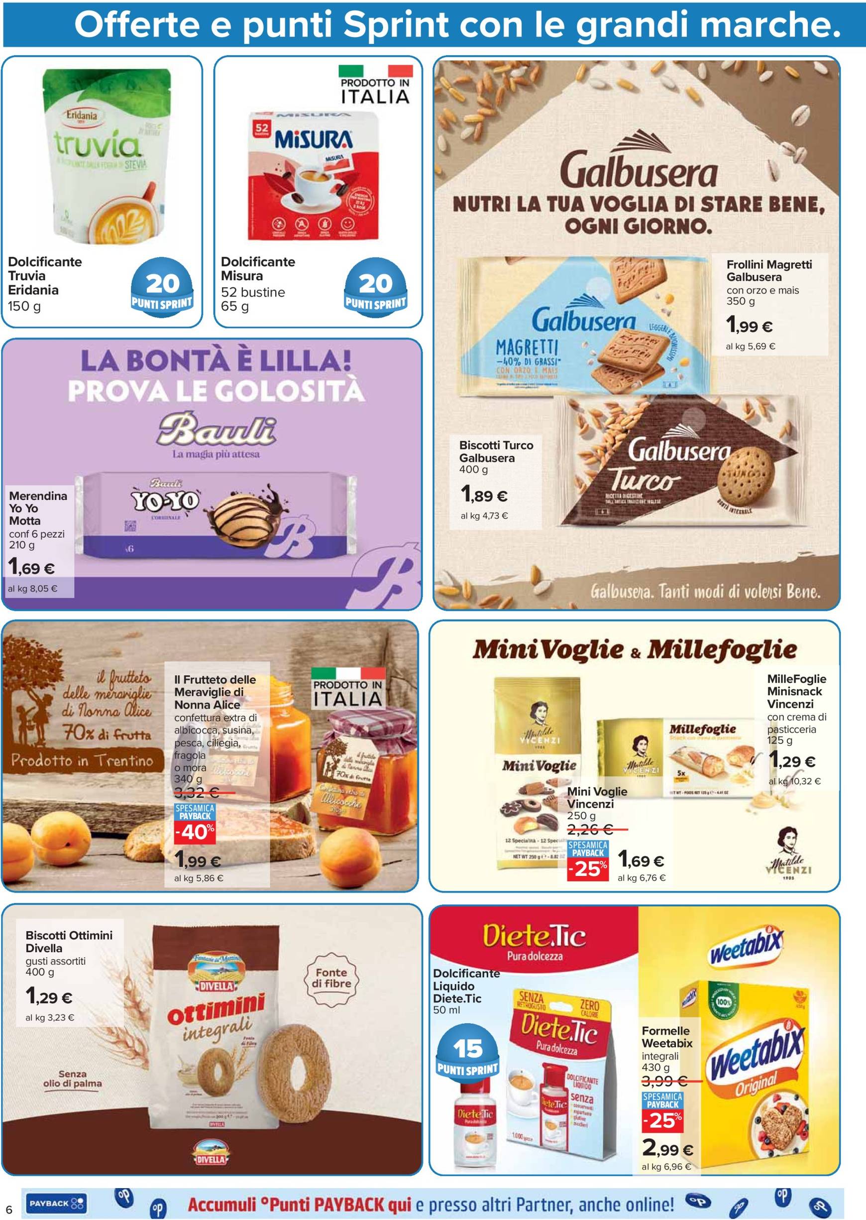 carrefour - Volantino Carrefour - Punti Sprint Payback valido dal 03/12 al 12/12 - page: 6