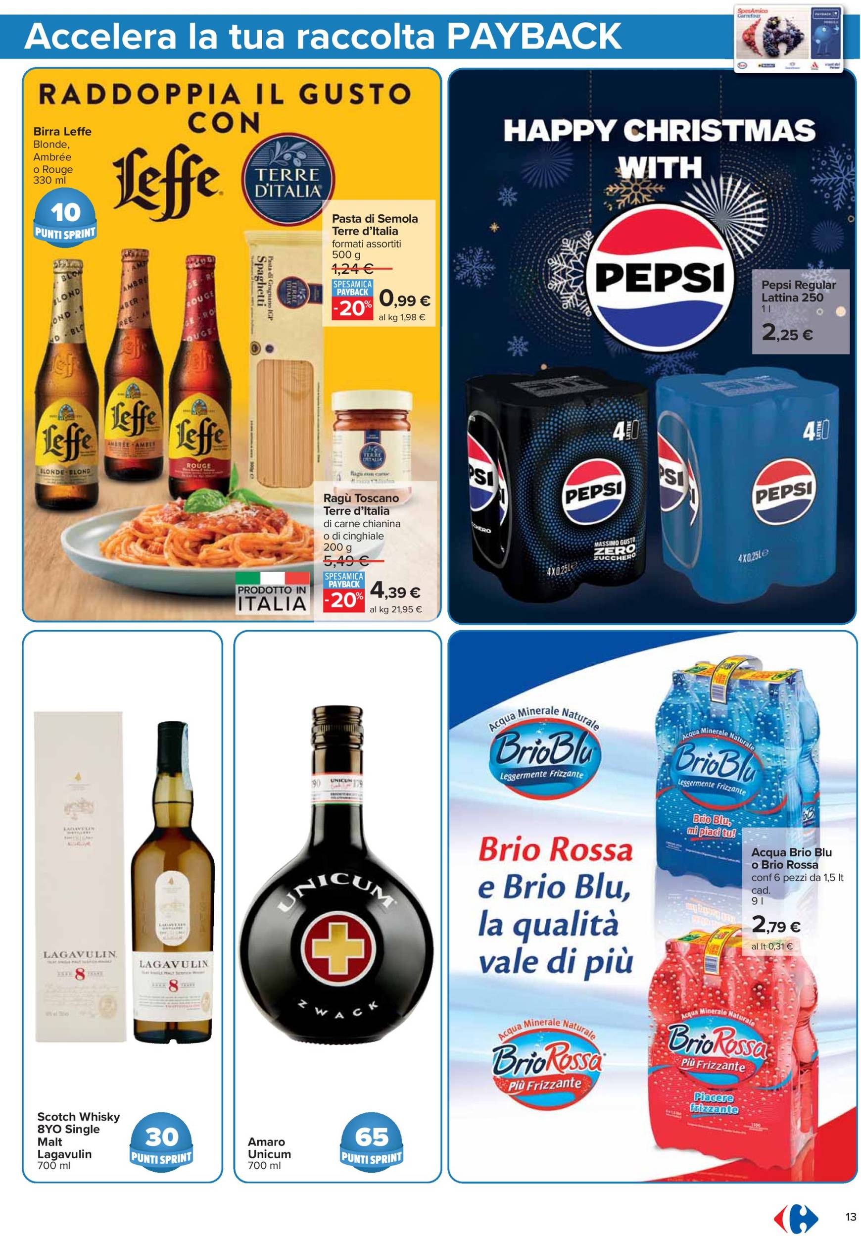 carrefour - Volantino Carrefour - Punti Sprint Payback valido dal 03/12 al 12/12 - page: 13