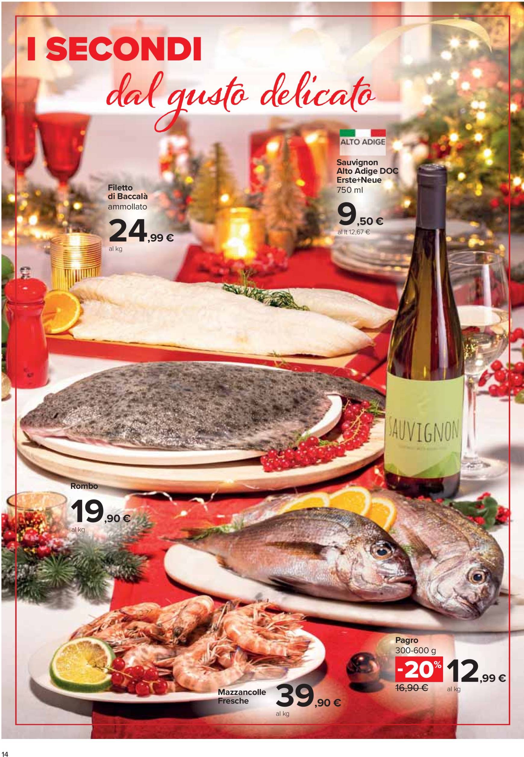 carrefour - Volantino Carrefour - Pranzo di Natale valido dal 28/11 al 24/12 - page: 14