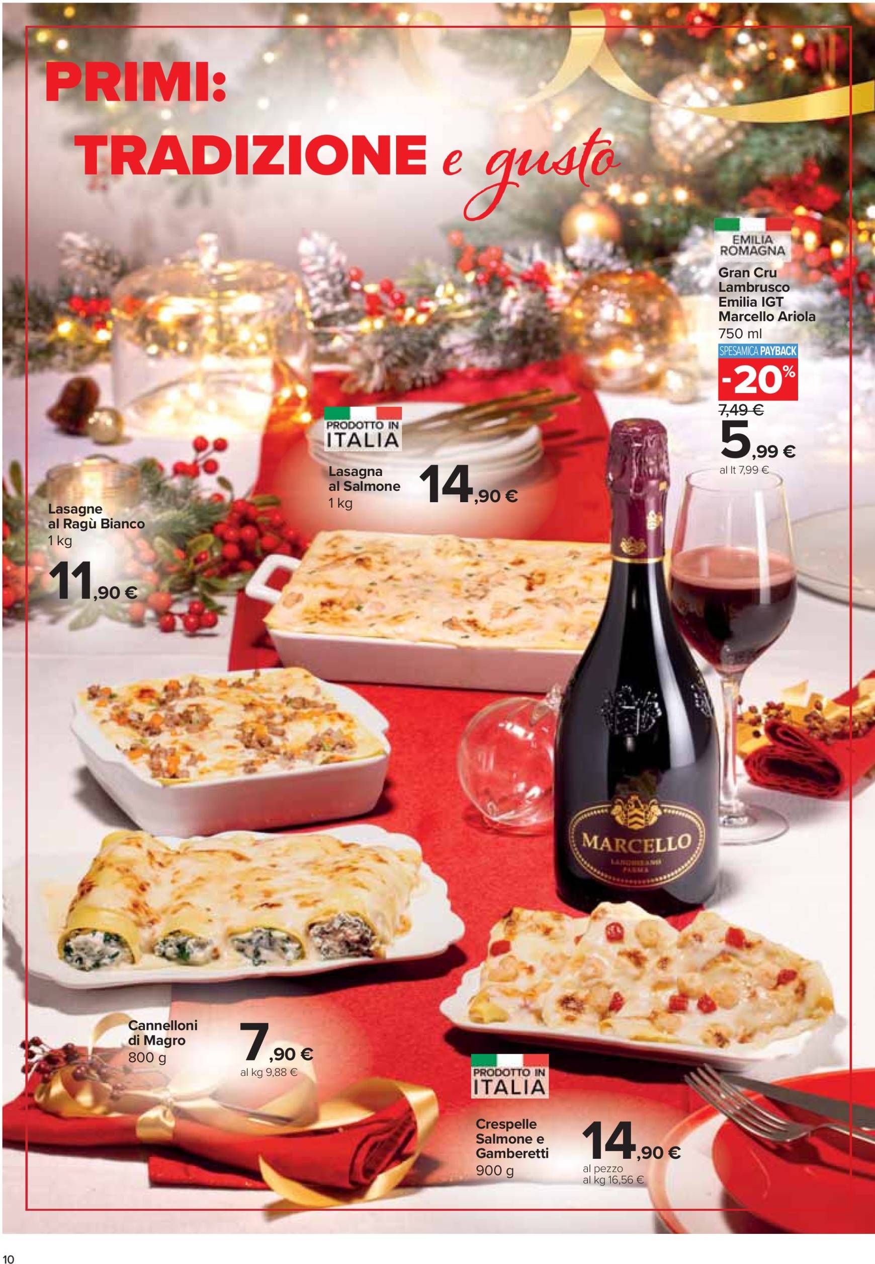 carrefour - Volantino Carrefour - Pranzo di Natale valido dal 28/11 al 24/12 - page: 10