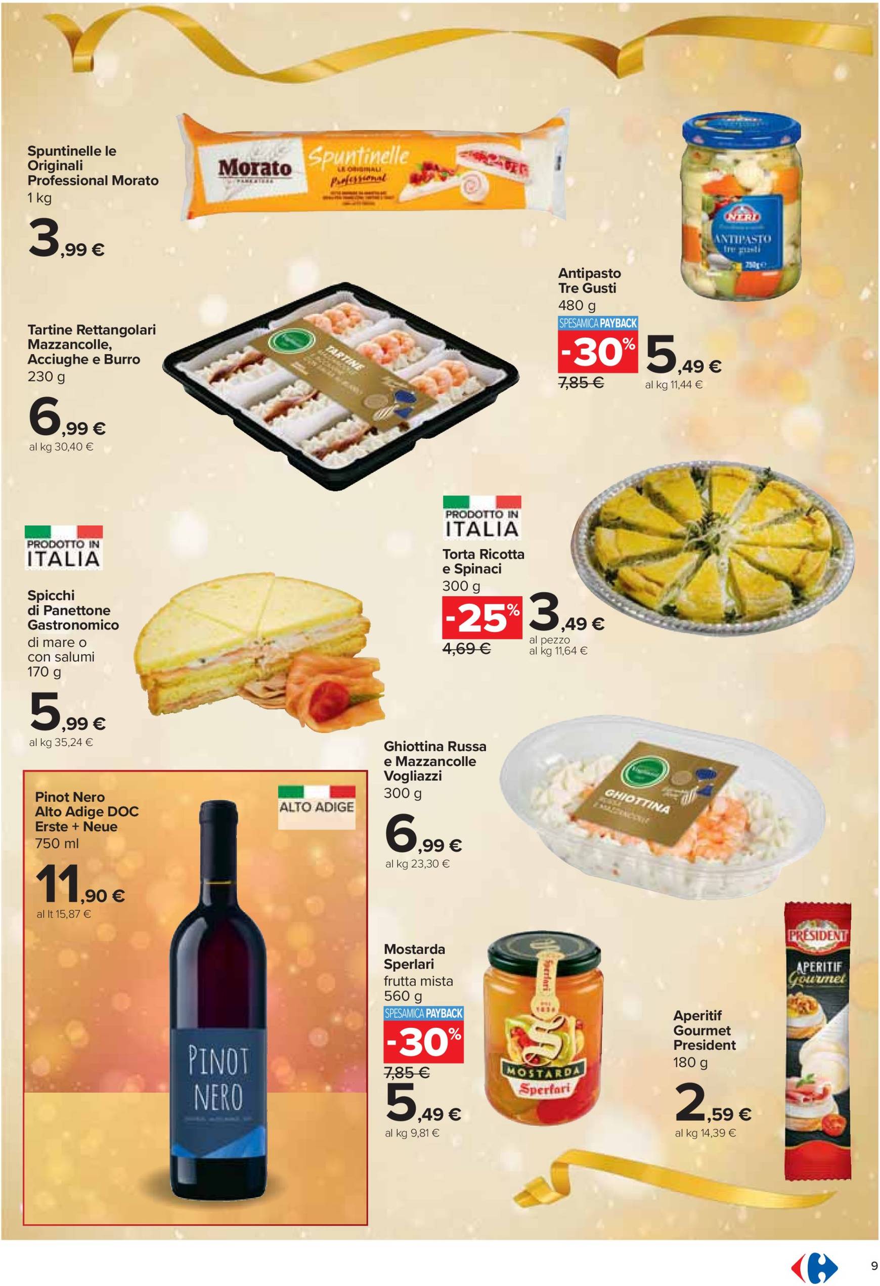 carrefour - Volantino Carrefour - Pranzo di Natale valido dal 28/11 al 24/12 - page: 9