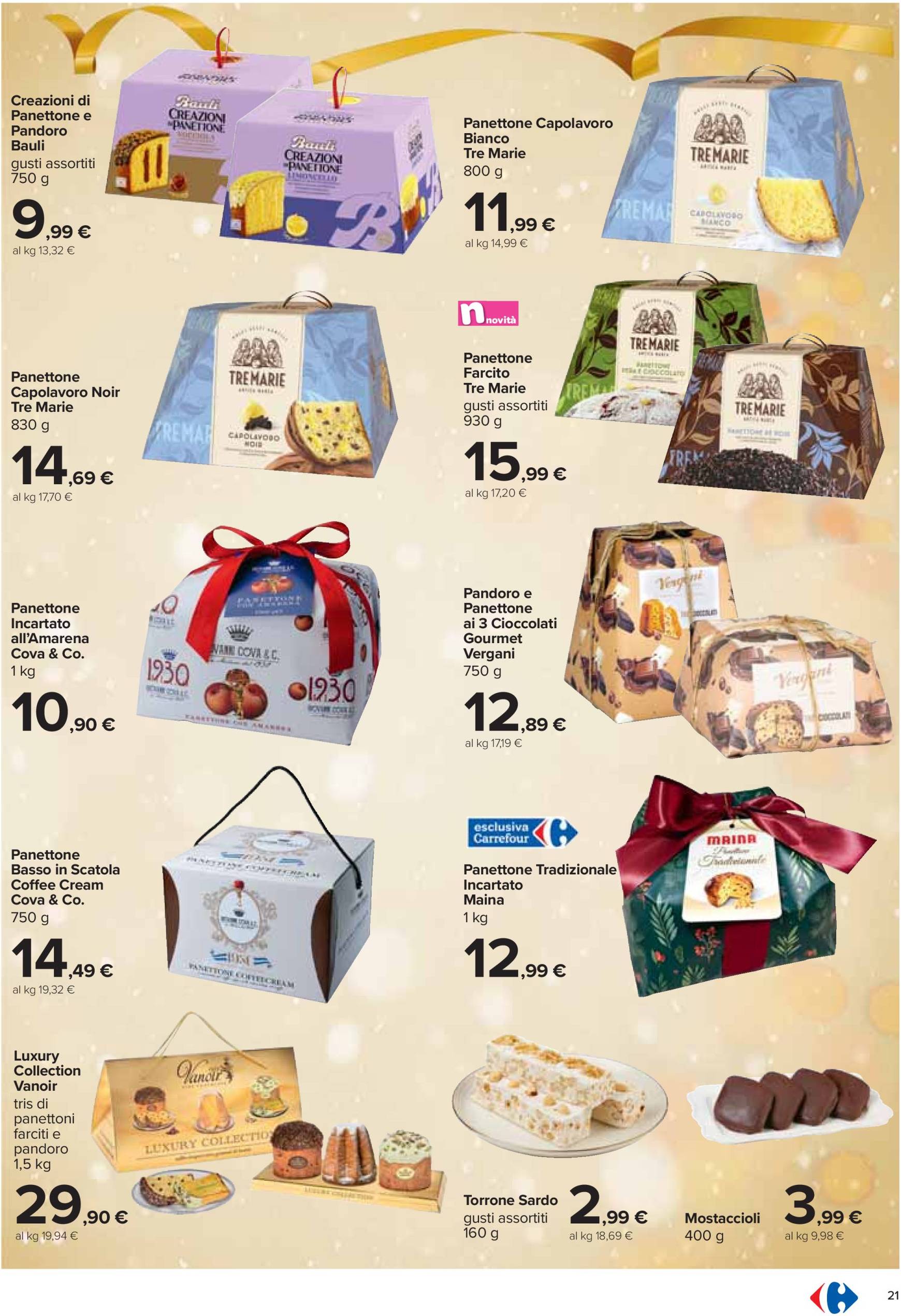 carrefour - Volantino Carrefour - Pranzo di Natale valido dal 28/11 al 24/12 - page: 21