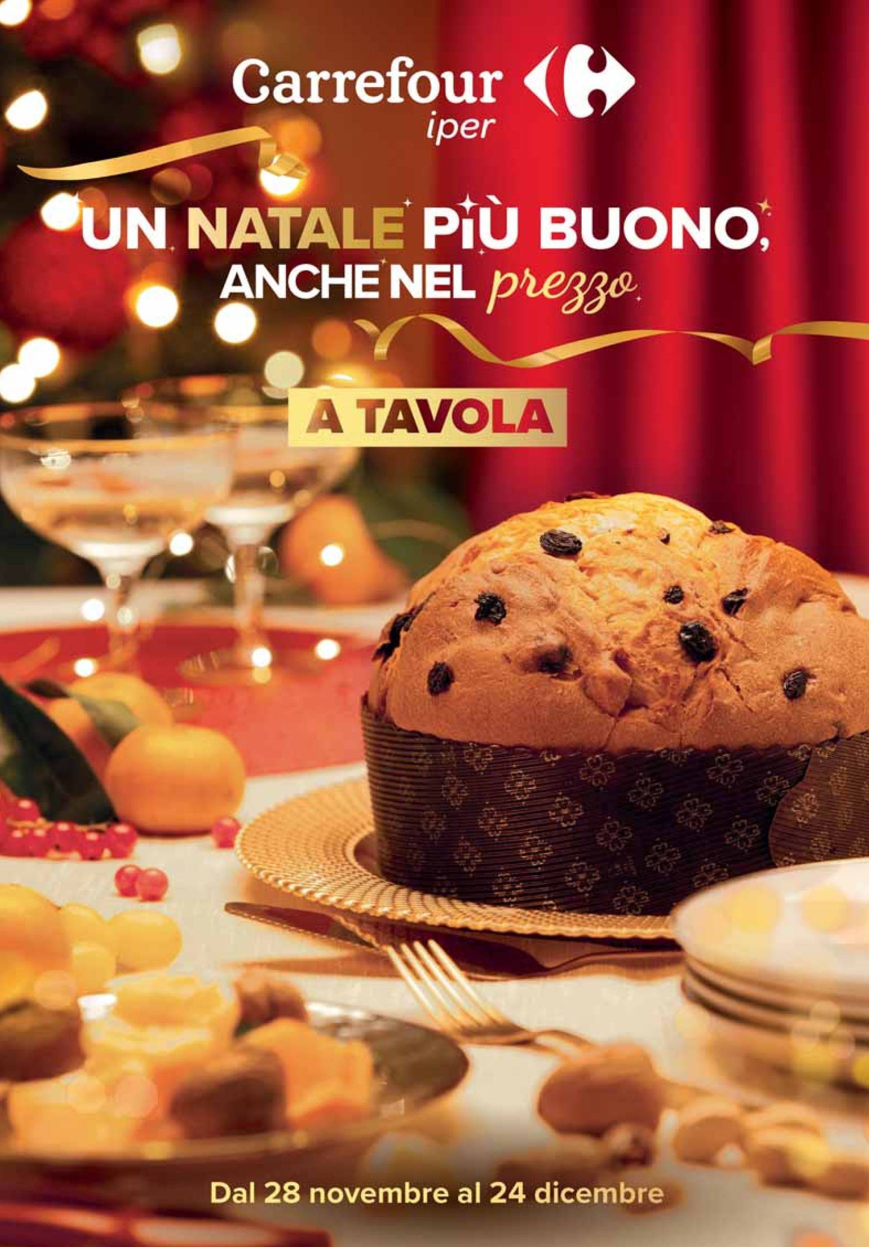 carrefour - Volantino Carrefour - Pranzo di Natale valido dal 28/11 al 24/12