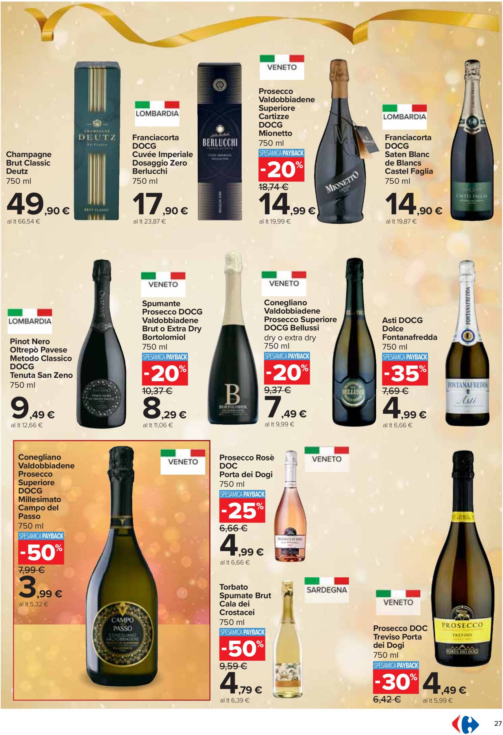 carrefour - Volantino Carrefour - Pranzo di Natale valido dal 28/11 al 24/12 - page: 27