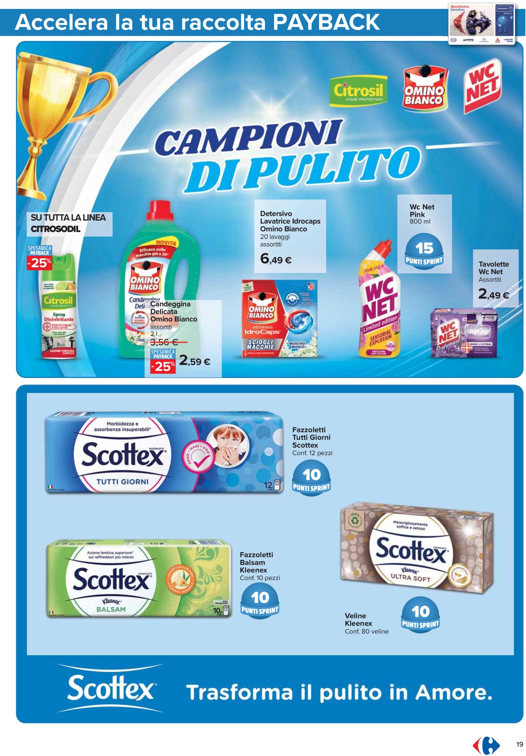 carrefour - Volantino Carrefour - Punti Sprint Payback valido dal 13/12 al 26/12 - page: 19