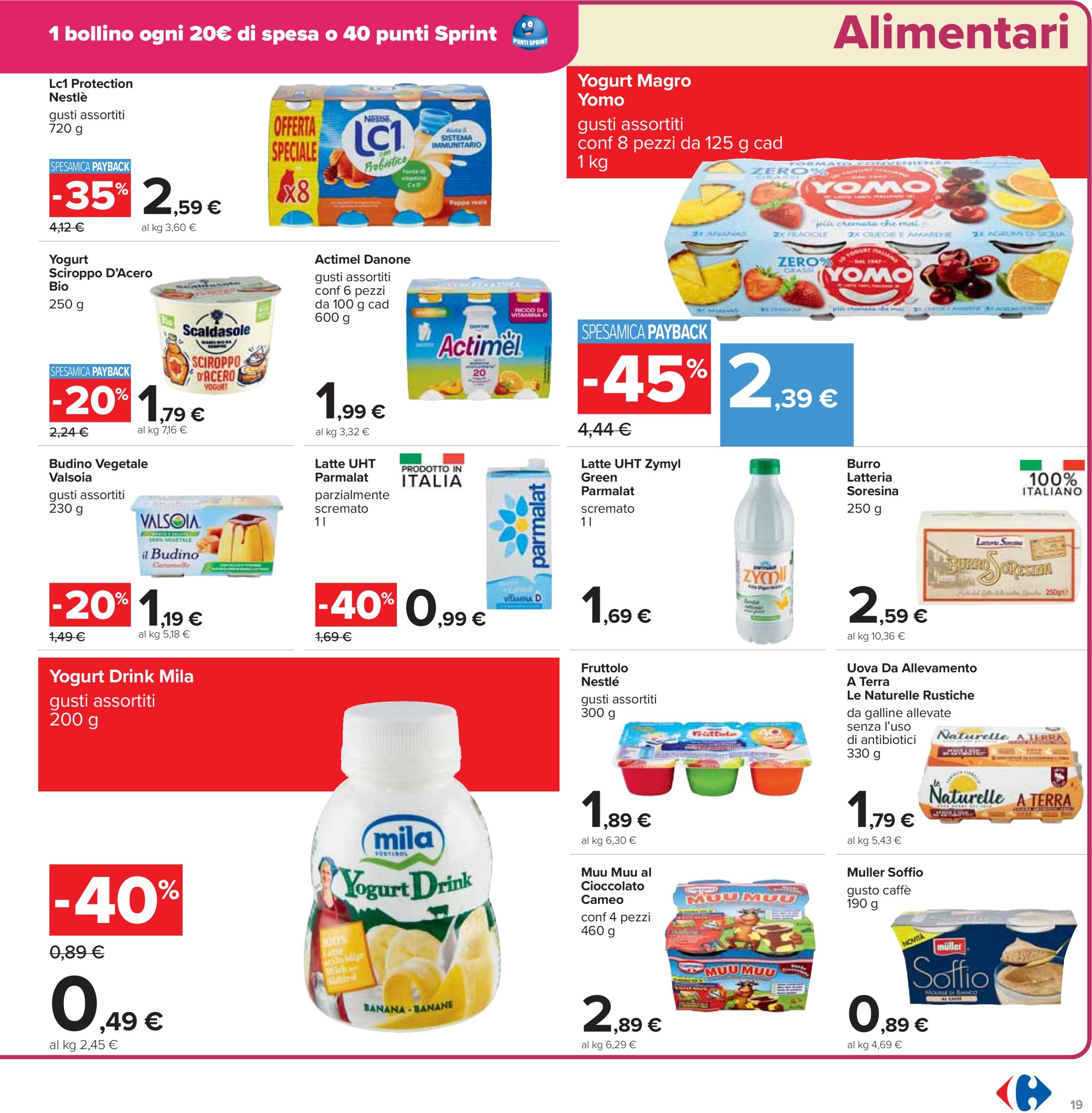 carrefour - Volantino Carrefour - Sottocosto Freschi valido dal 16/01 al 27/01 - page: 19