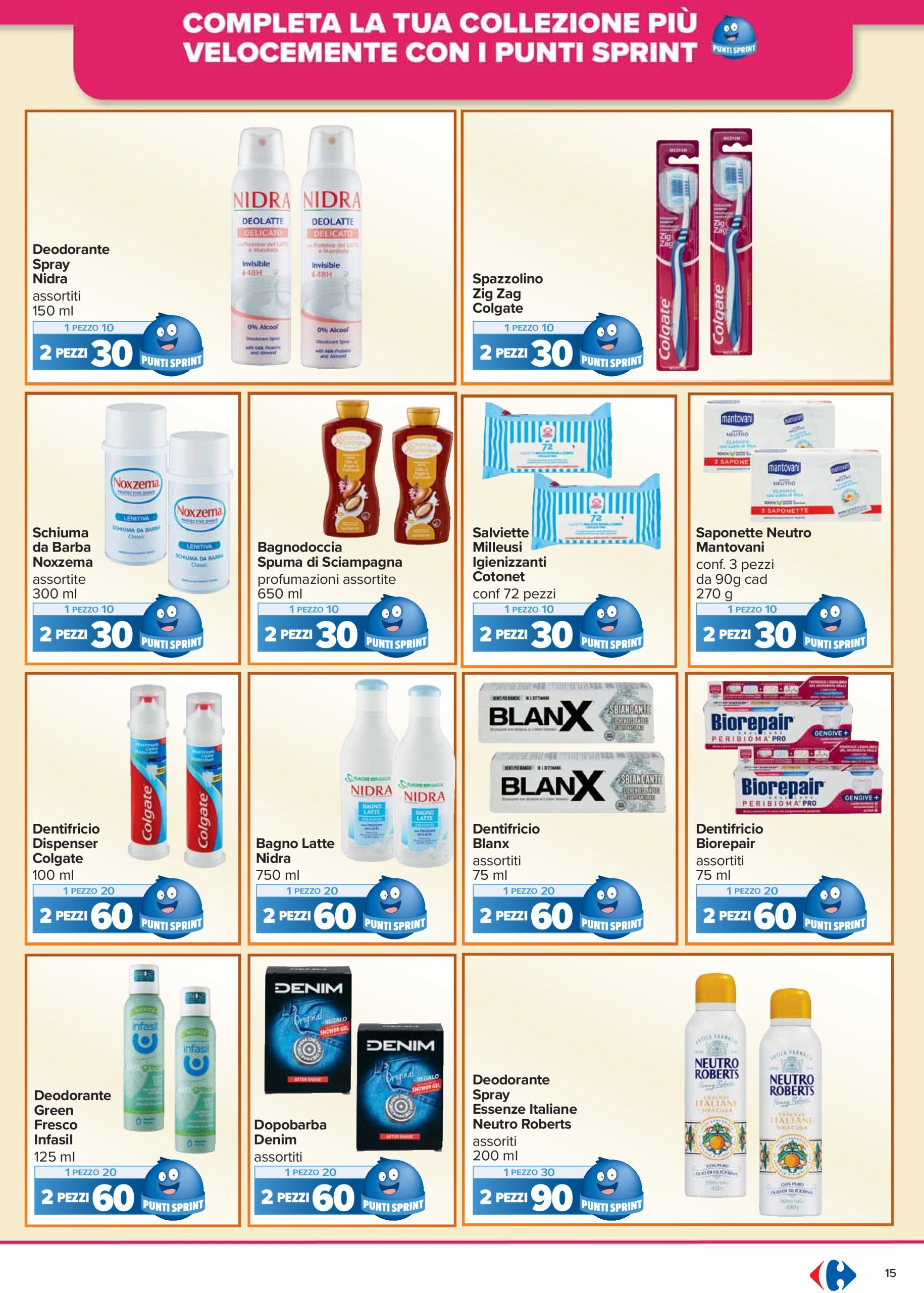 carrefour - Volantino Carrefour - Punti Sprint Payback valido dal 16/01 al 27/01 - page: 15