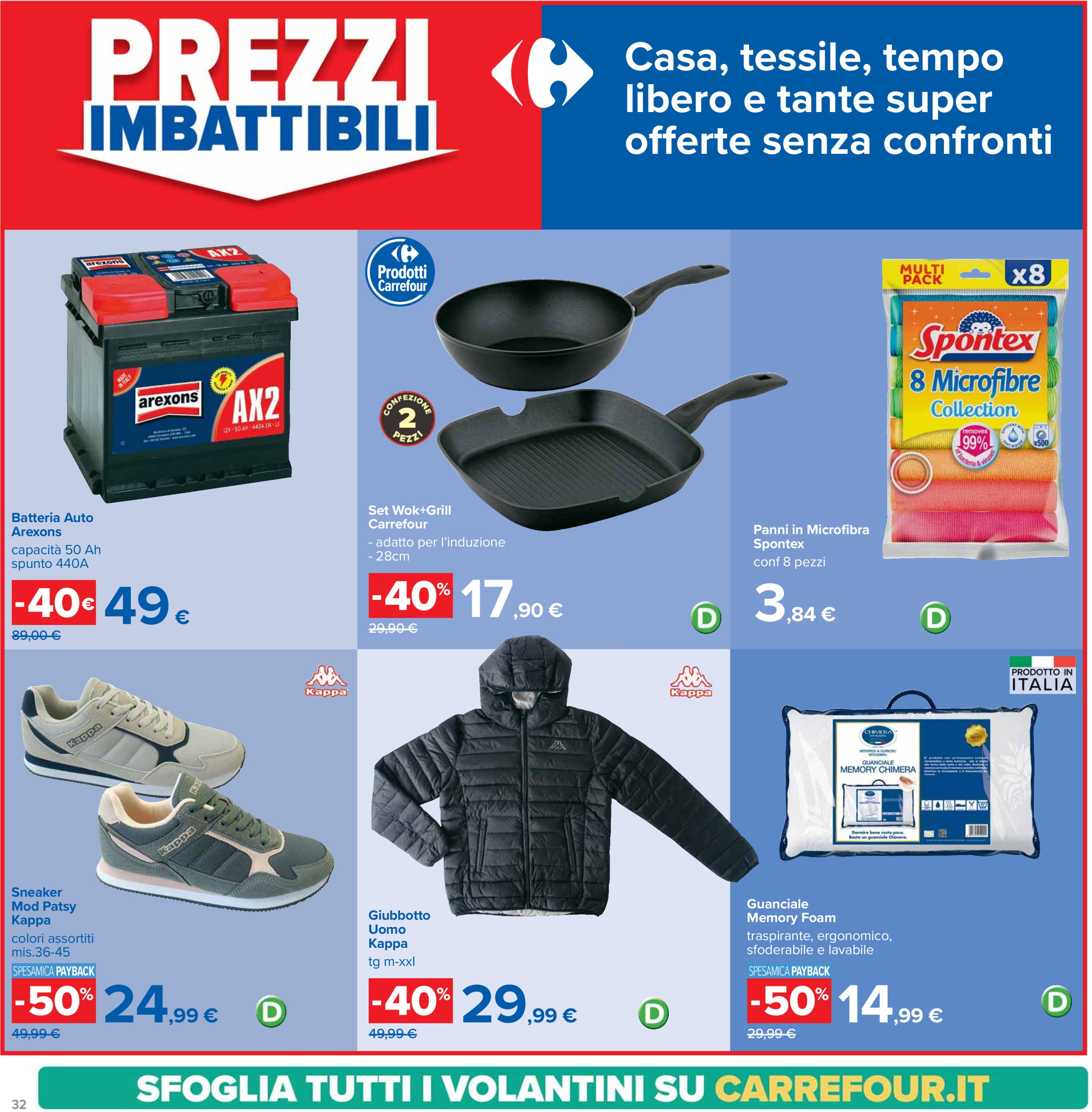 carrefour - Volantino Carrefour - Sconti 30%, 40% e 50% valido dal 28/01 al 06/02 - page: 32