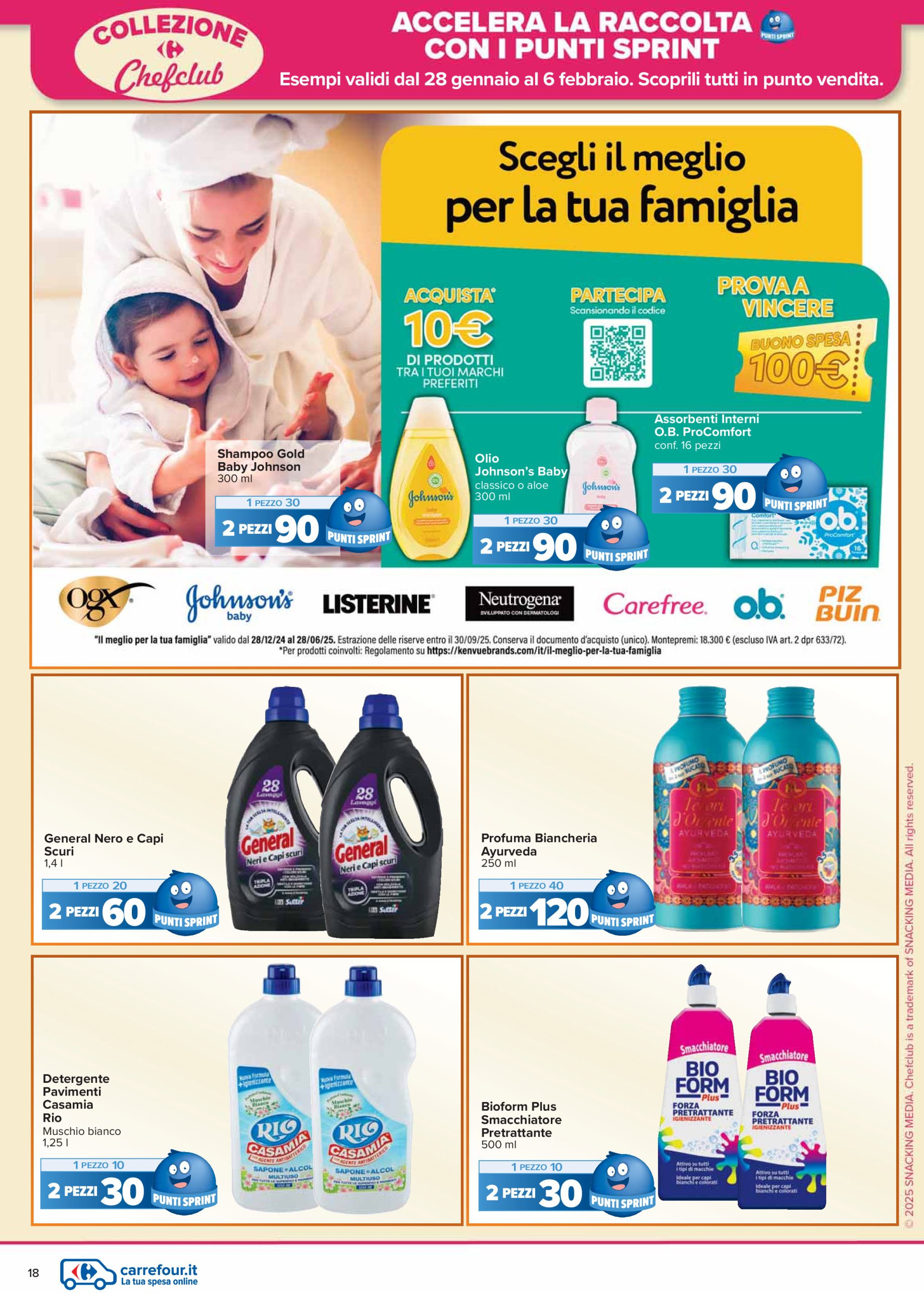 carrefour - Volantino Carrefour - Punti Sprint Payback valido dal 28/01 al 06/02 - page: 18