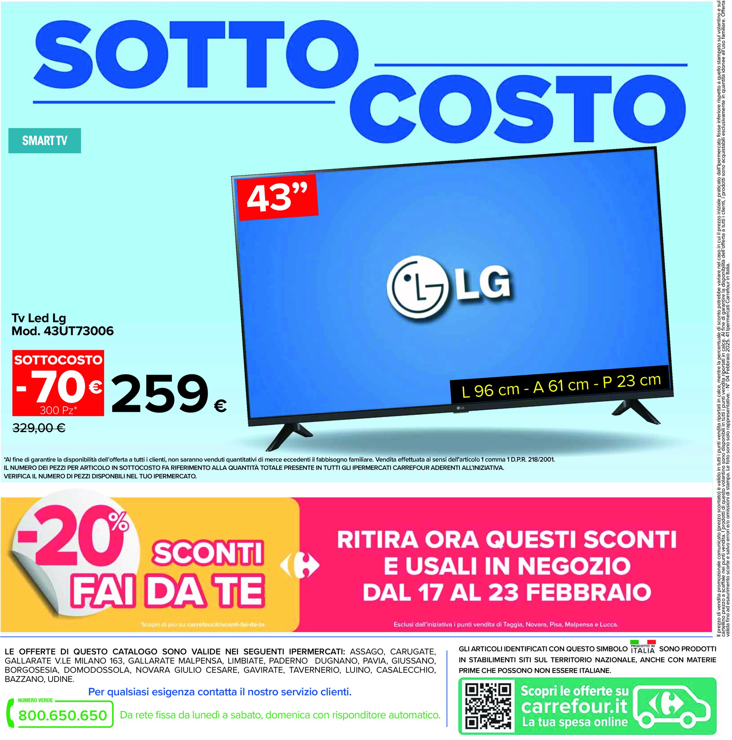 carrefour - Volantino Carrefour - Sottocosto valido dal 07/02 al 16/02 - page: 44