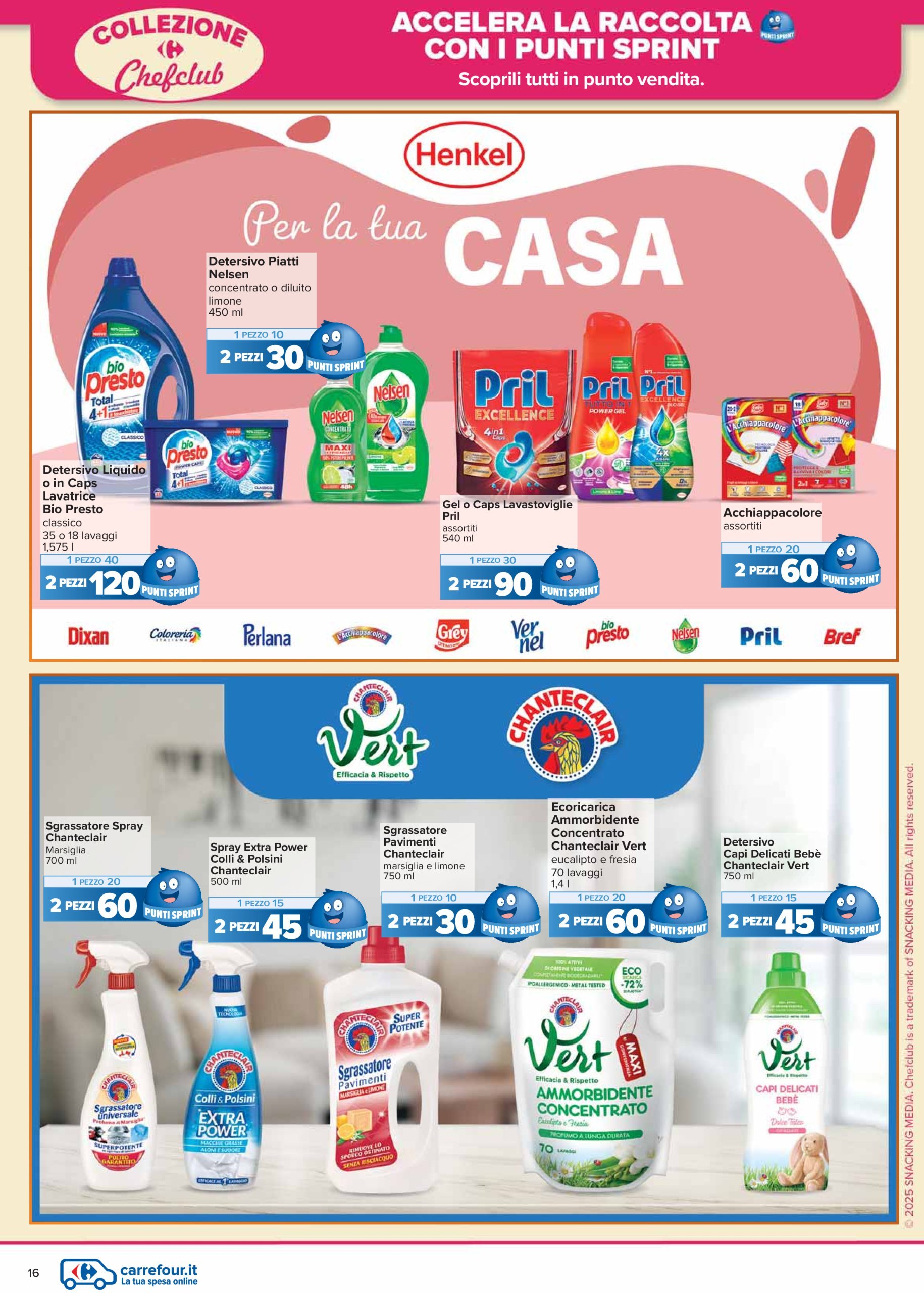 carrefour - Volantino Carrefour - Punti Sprint Payback valido dal 17/02 al 27/02 - page: 16