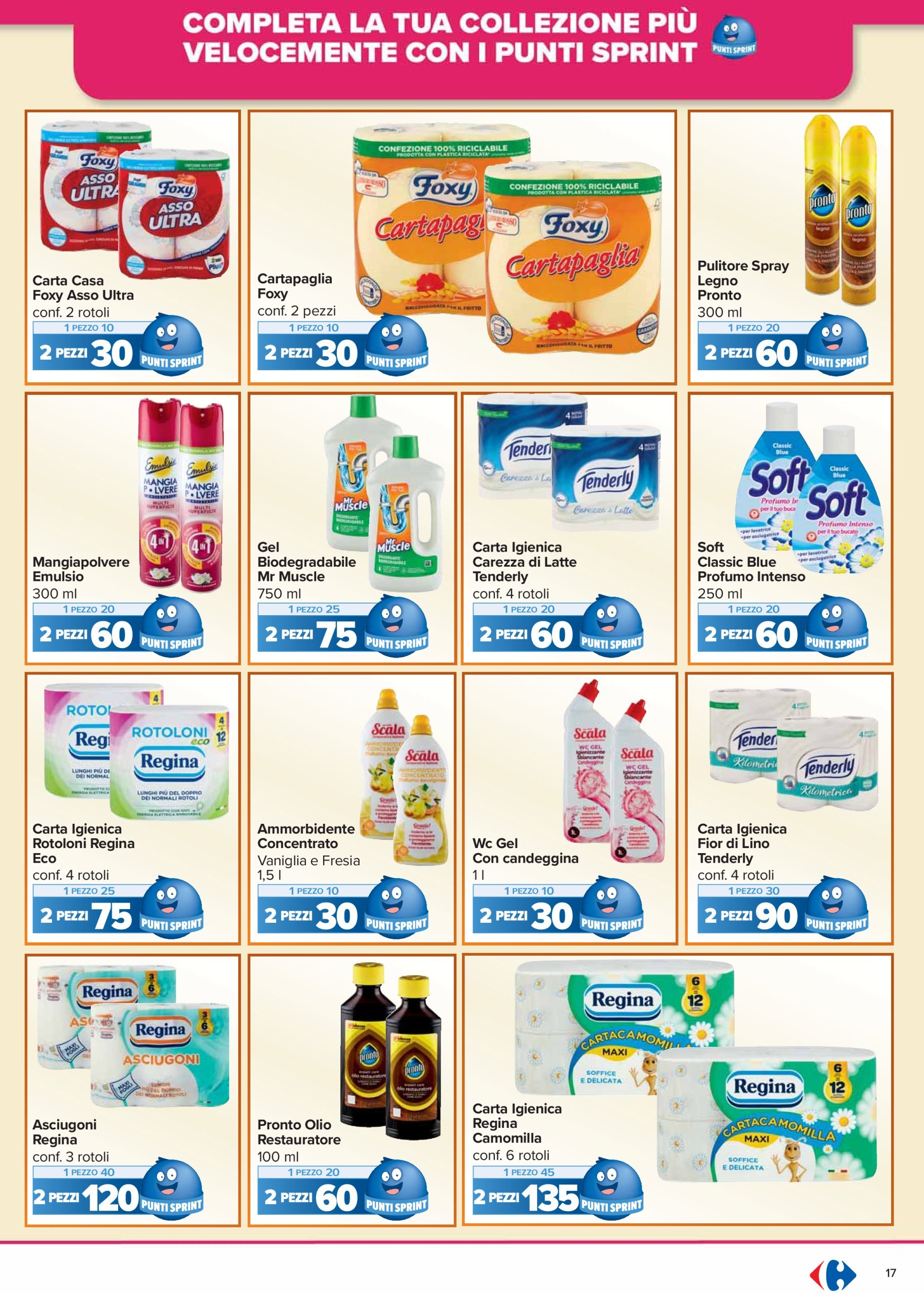 carrefour - Volantino Carrefour - Punti Sprint Payback valido dal 17/02 al 27/02 - page: 17