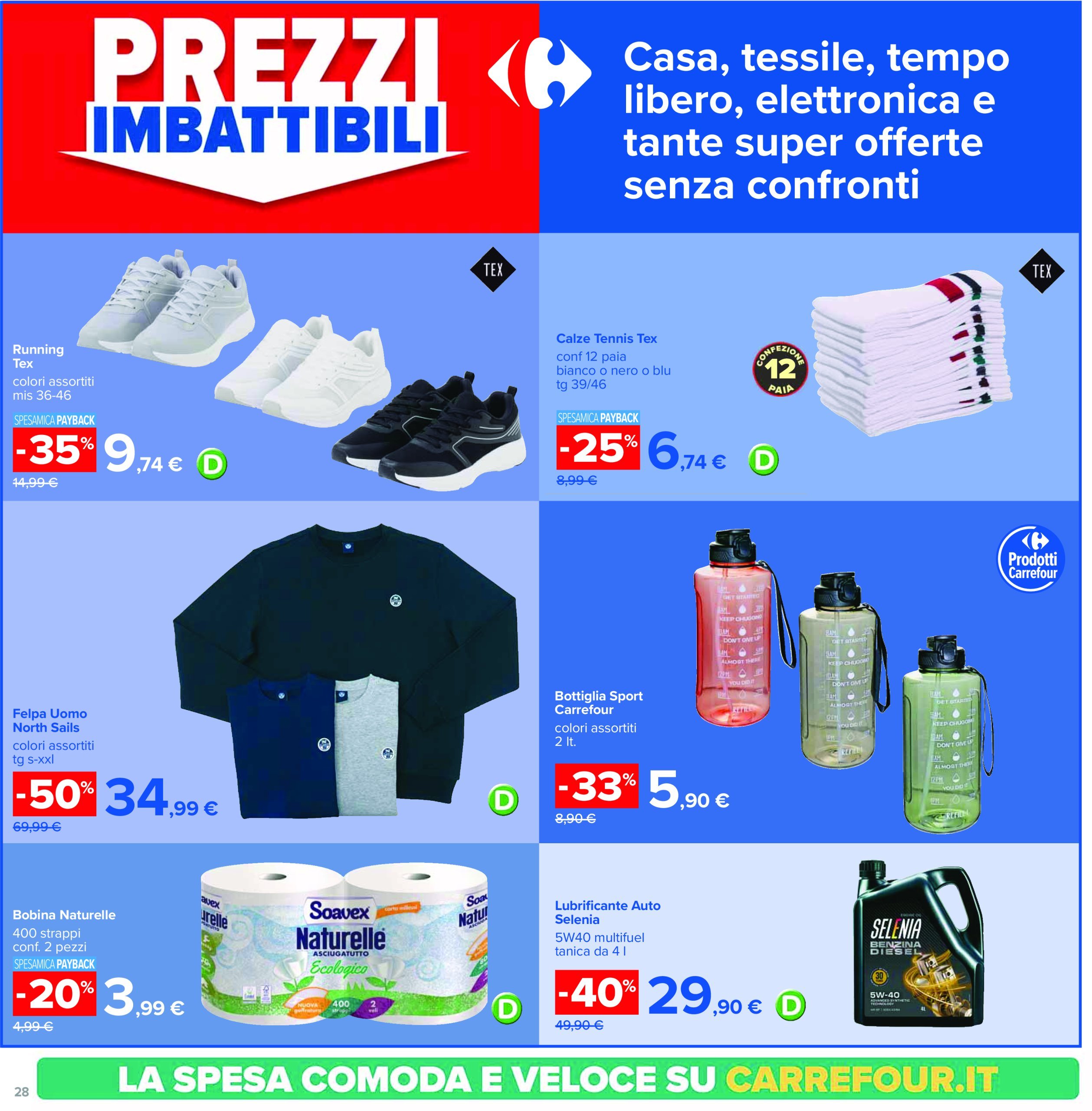 carrefour - Volantino Carrefour - Sconti fino al 40% valido dal 17/02 al 27/02 - page: 28